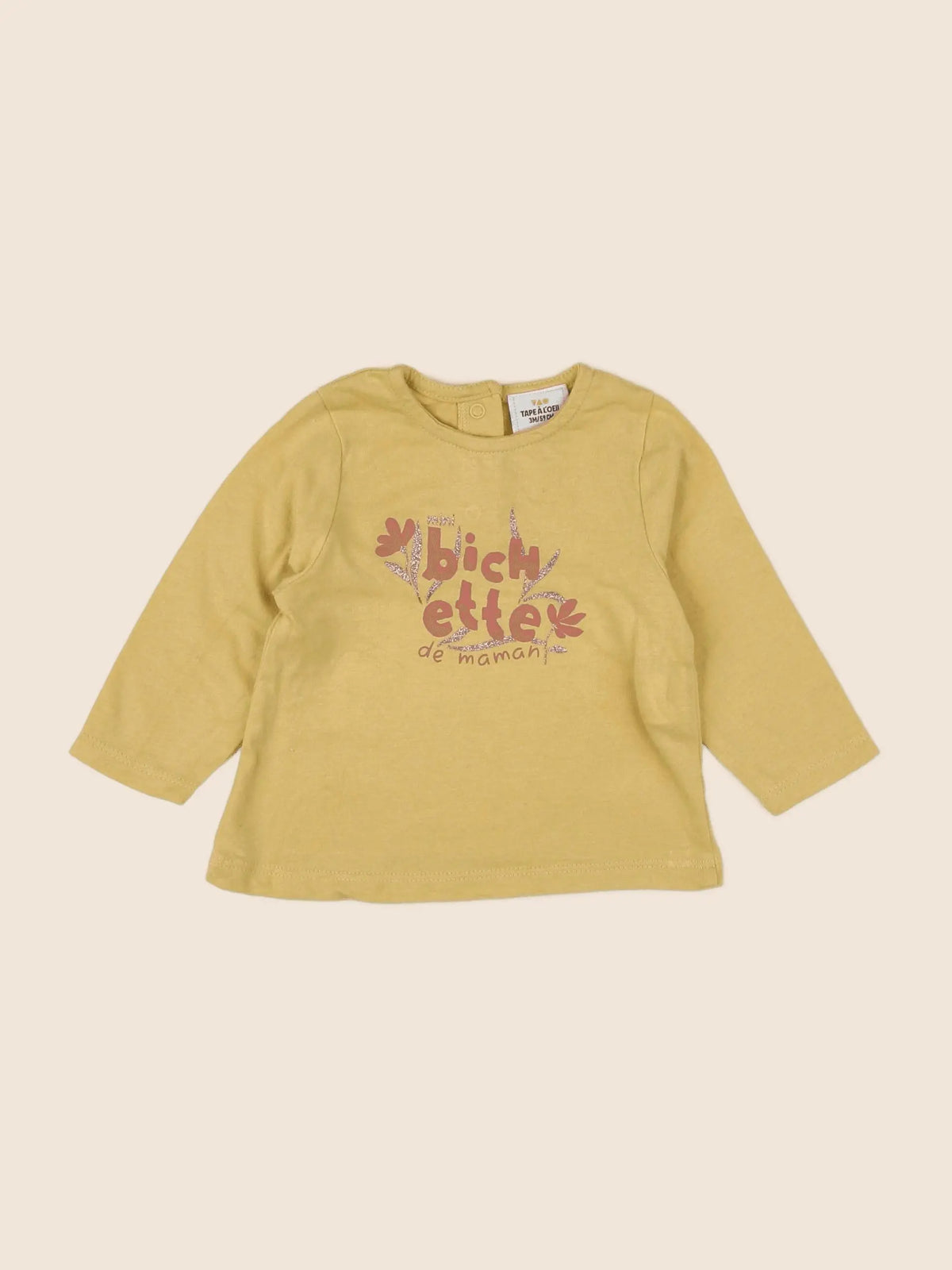 Tape à l'oeil - tee-shirt jaune - 3 mois