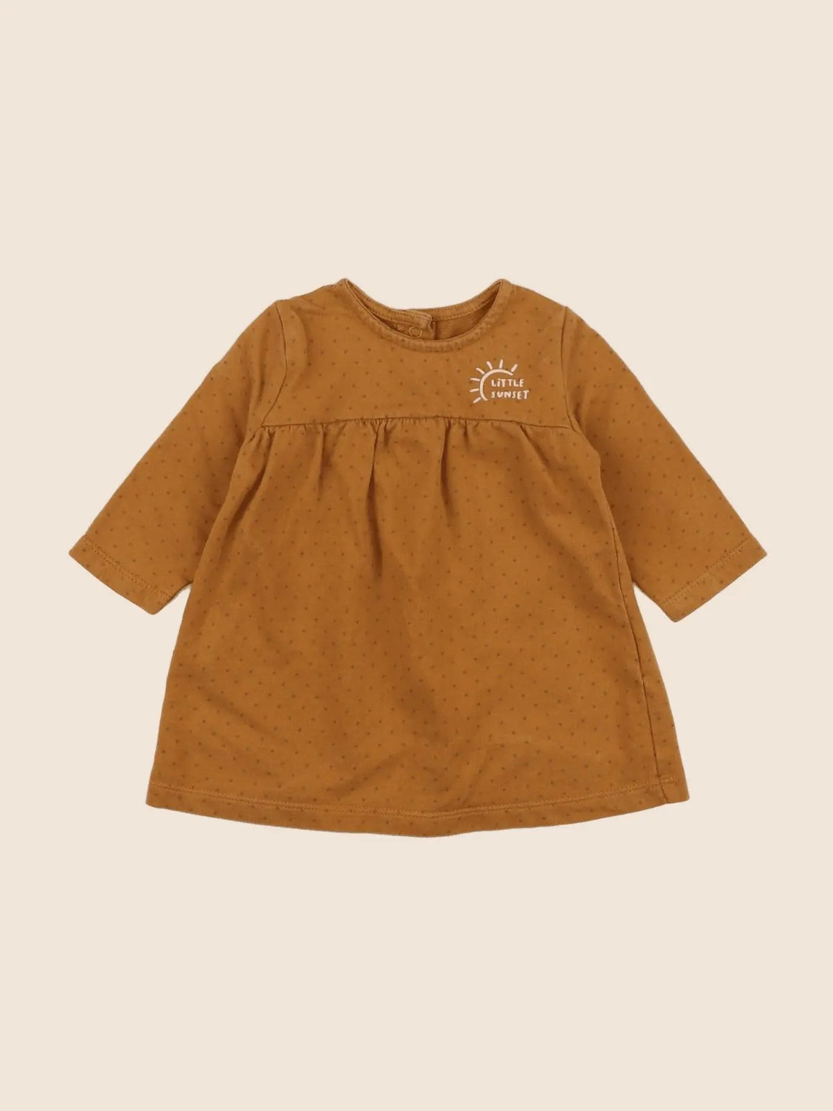 Vertbaudet - robe marron - 6 mois