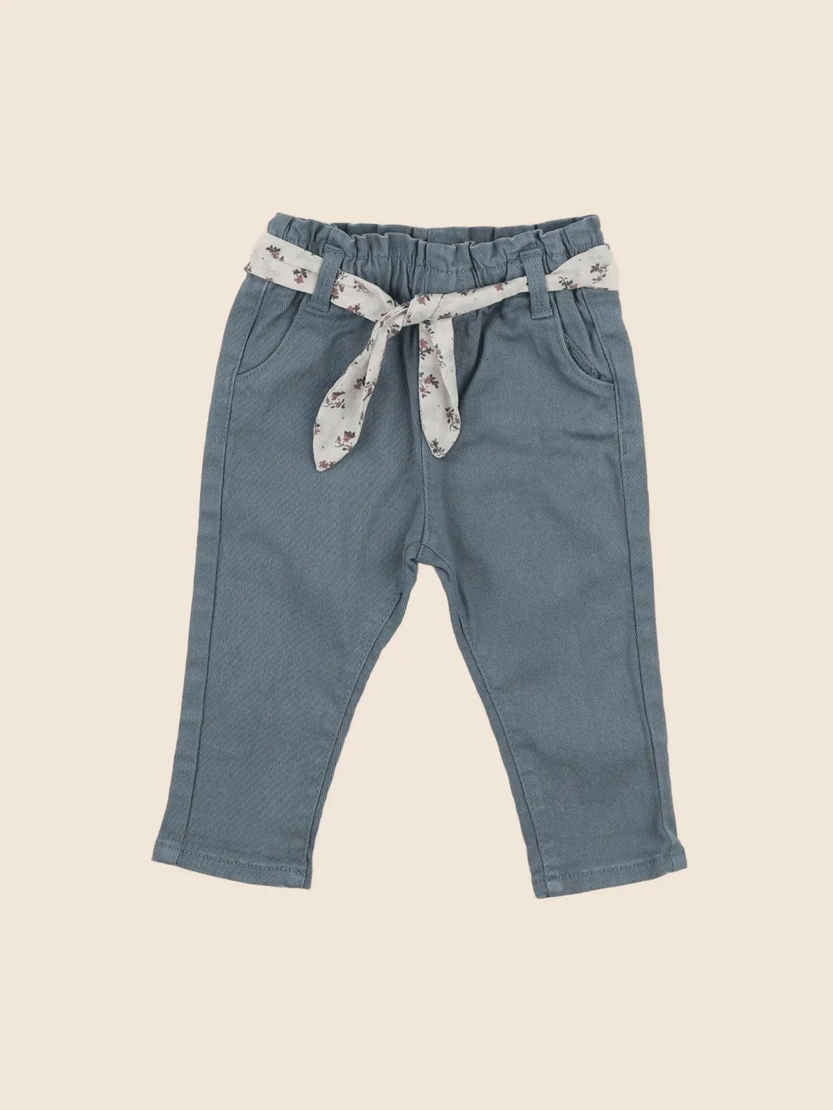 Vertbaudet - pantalon bleu - 12 mois