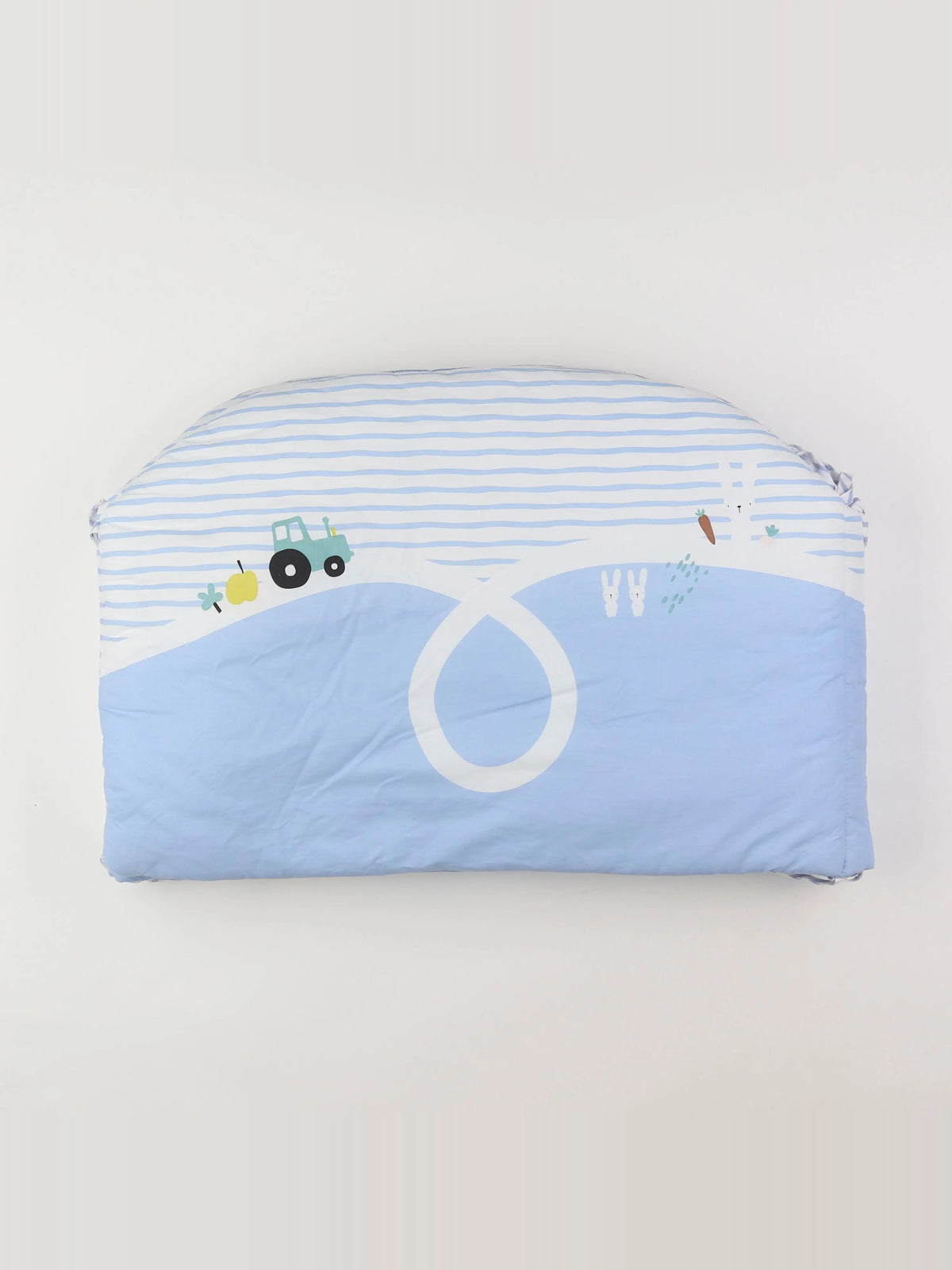 Vertbaudet - tour de lit blanc, bleu -
