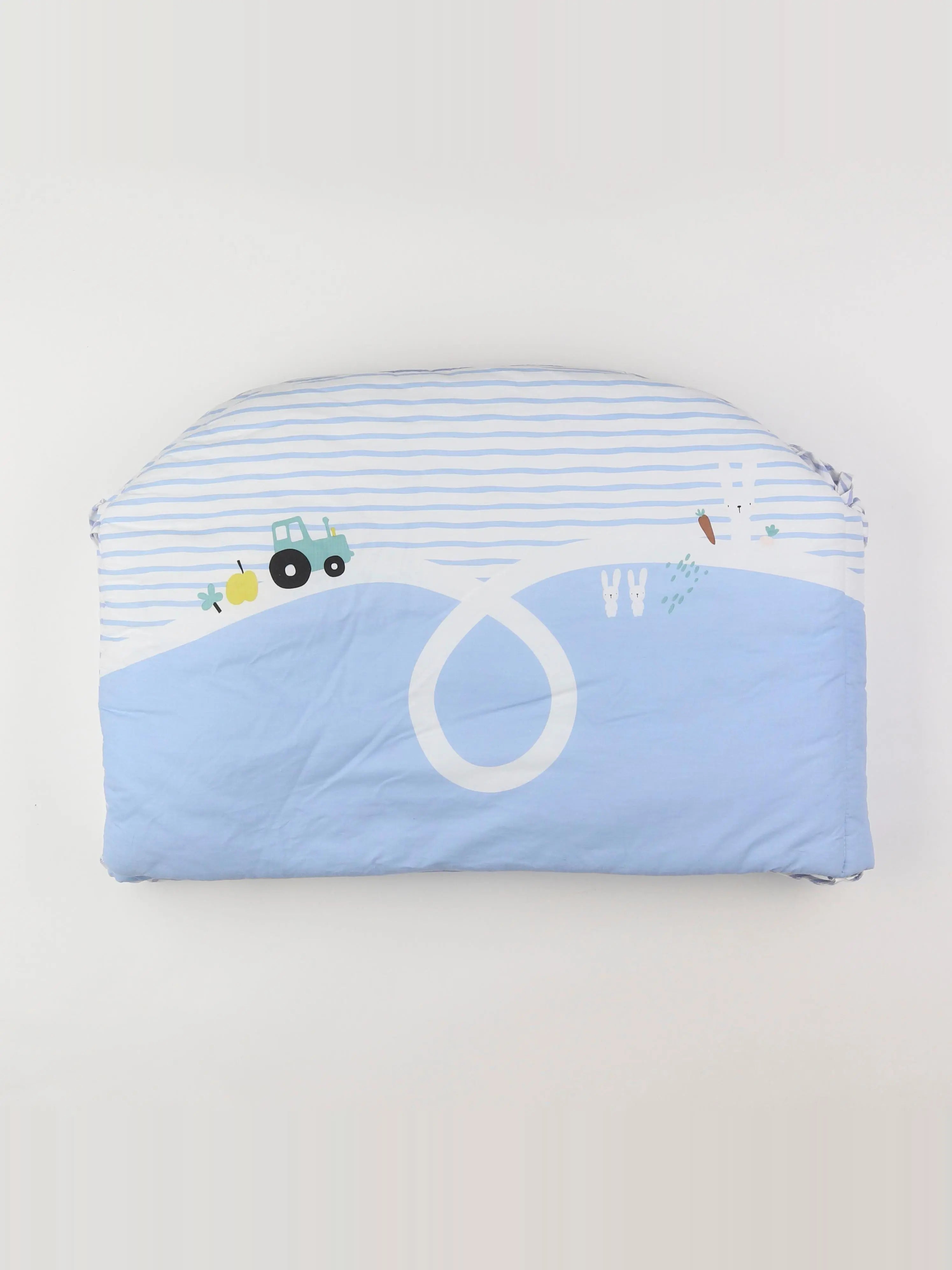 Vertbaudet - tour de lit blanc, bleu -