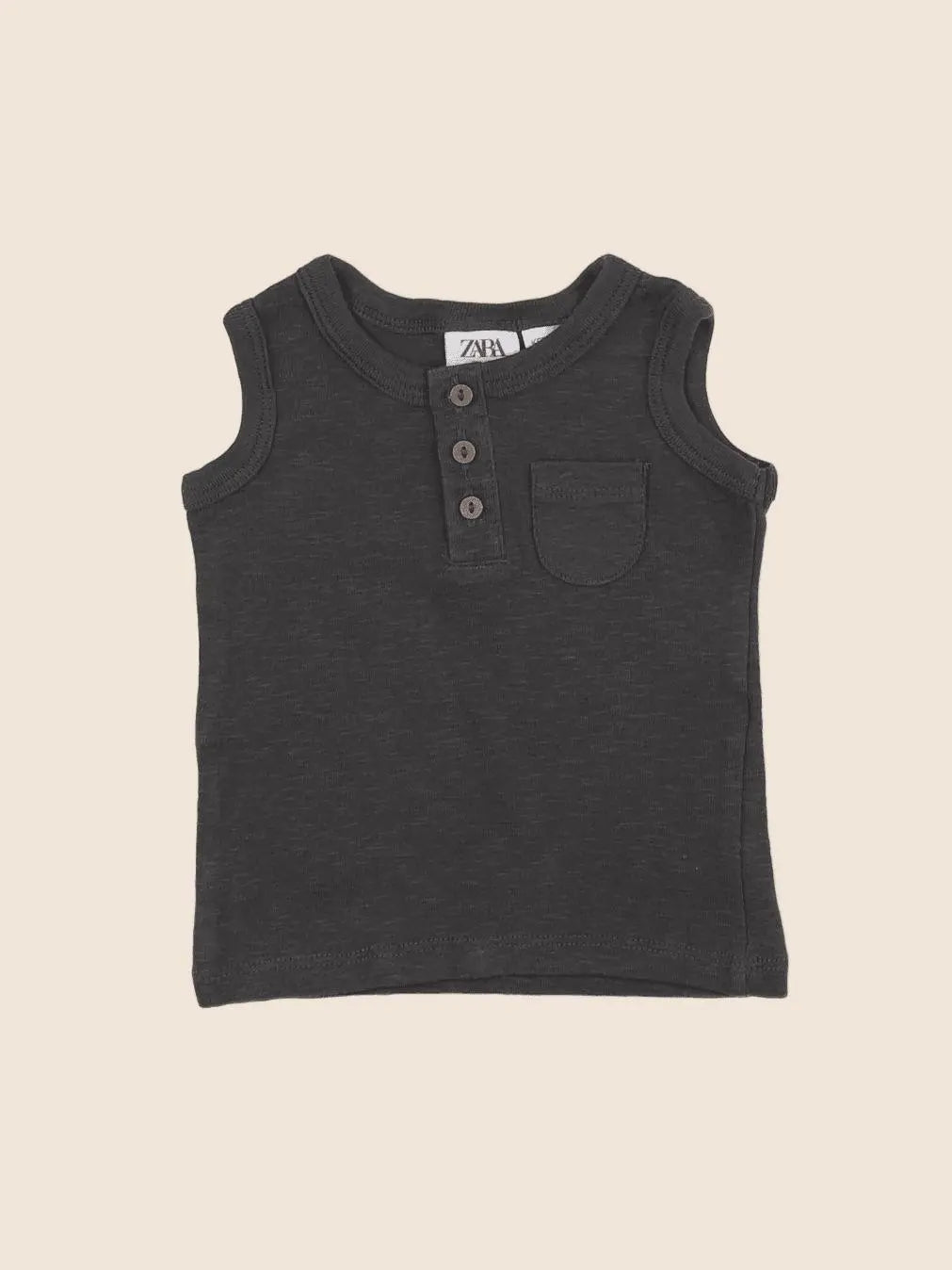 Zara - débardeur gris - 3/6 mois