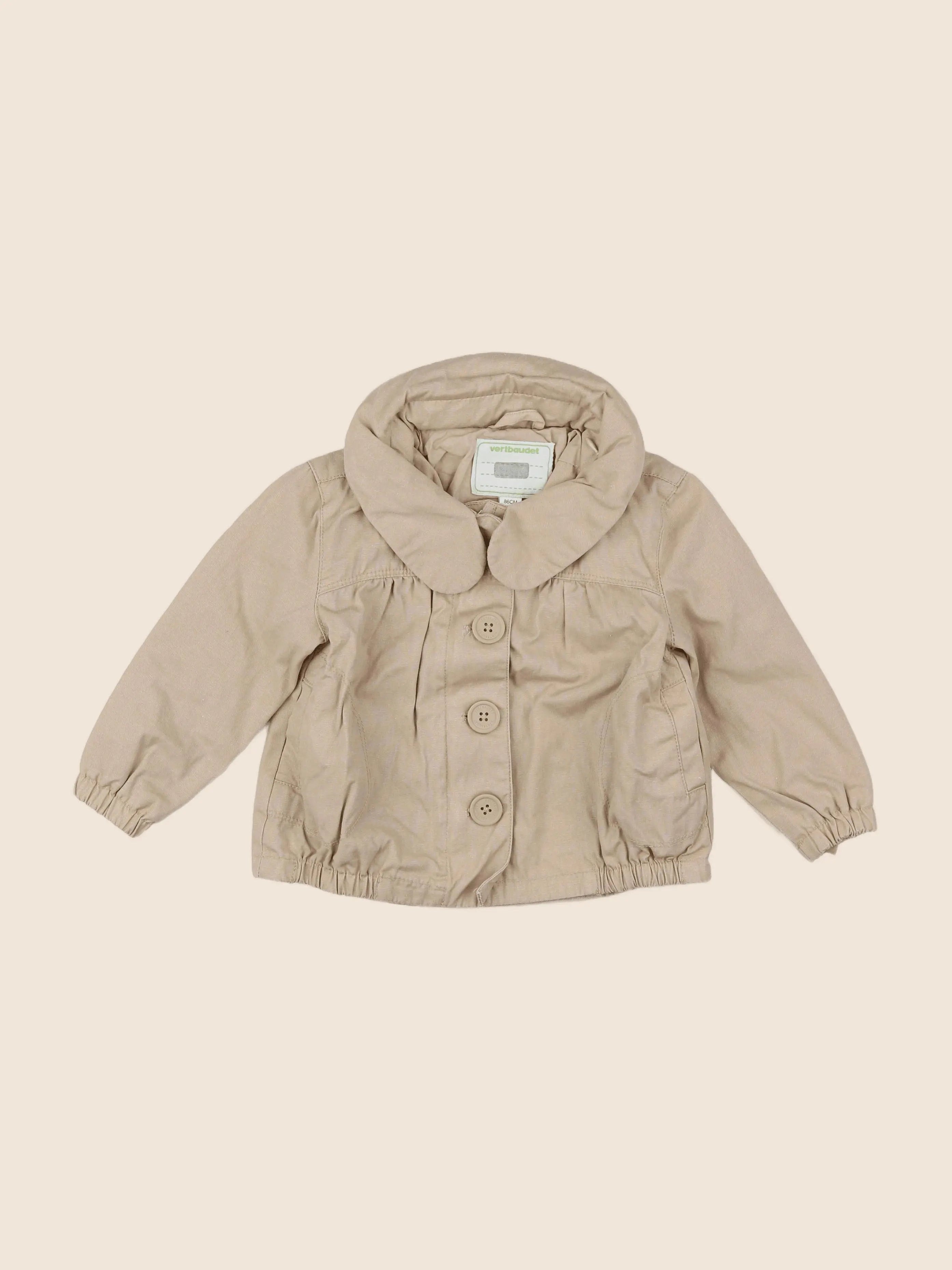 Vertbaudet - veste beige - 2 ans
