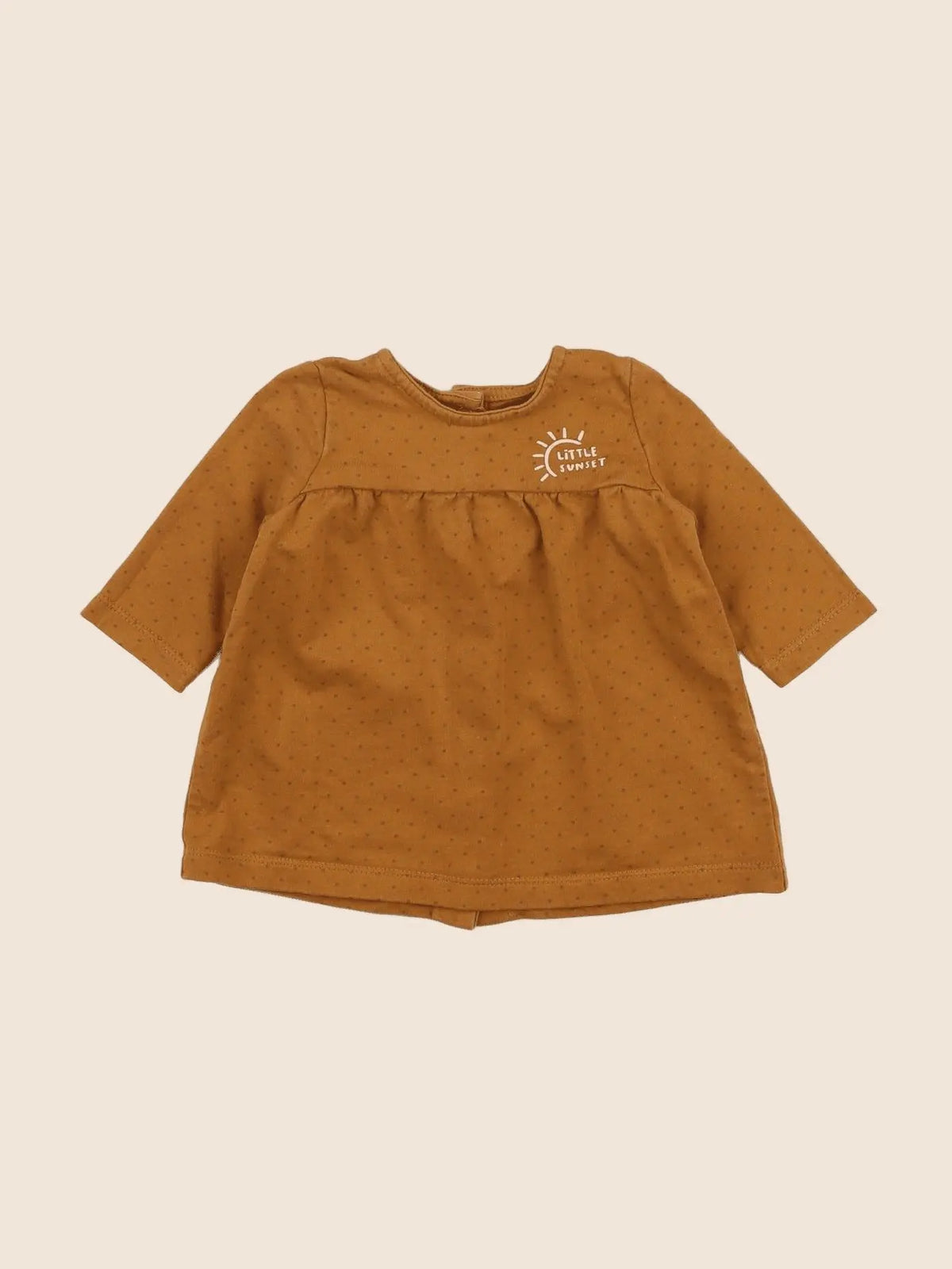 Vertbaudet - robe marron - 3 mois