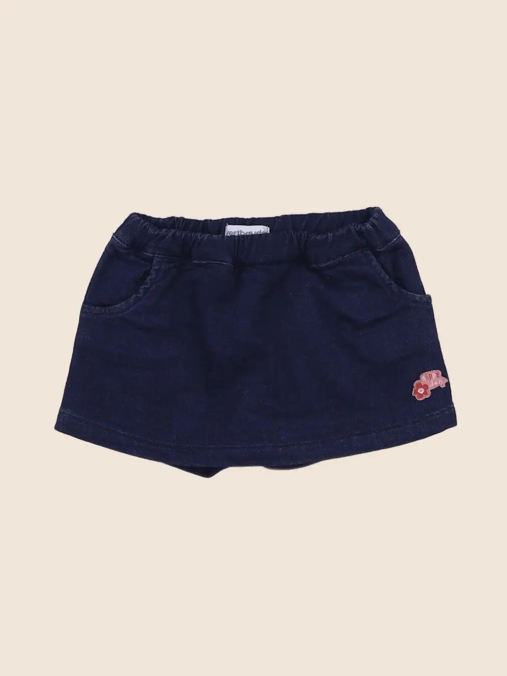 Vertbaudet - jupe short bleu - 12 mois