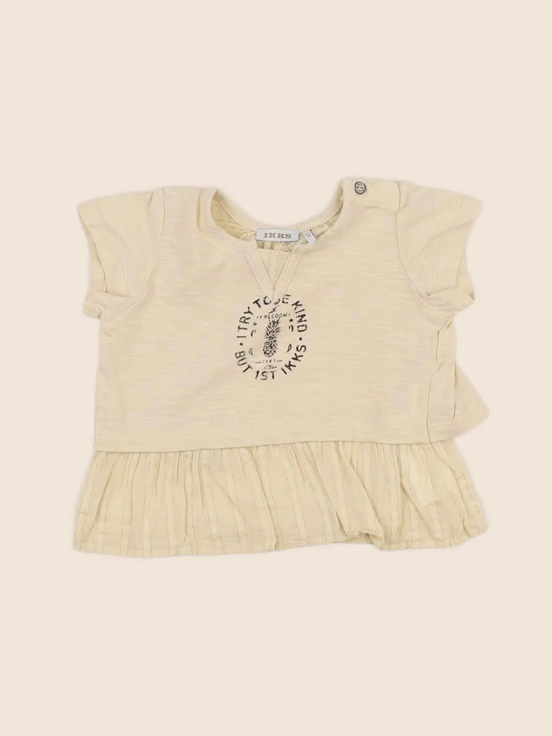 IKKS - tee-shirt or - 12 mois
