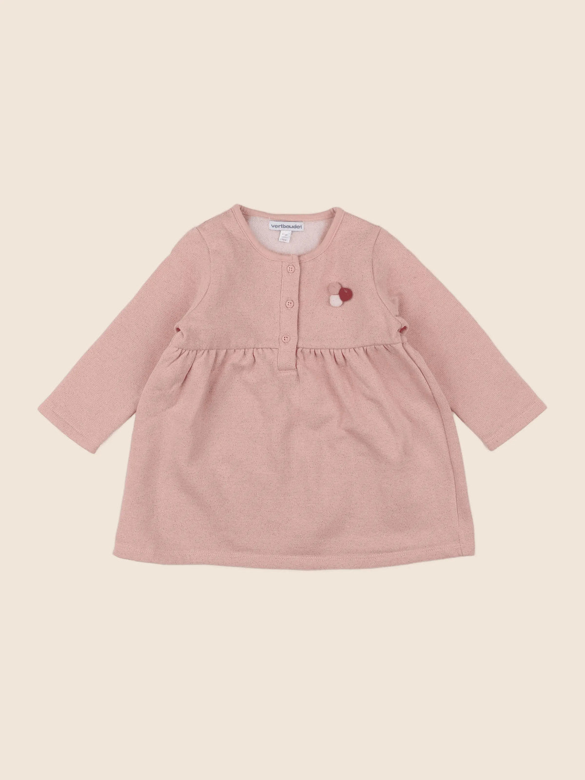 Vertbaudet - robe rose - 18 mois