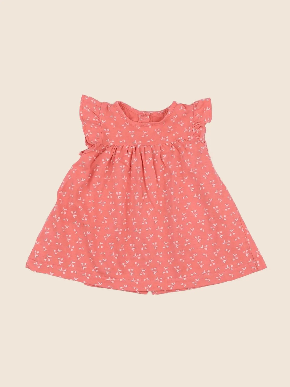 Vertbaudet - robe orange - 6 mois