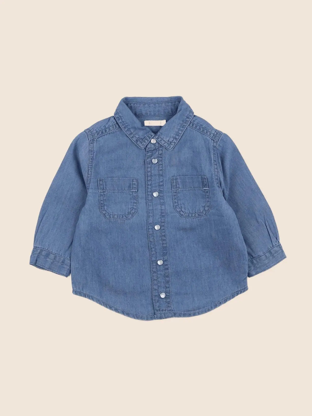 Boutchou - chemise bleu - 6 mois