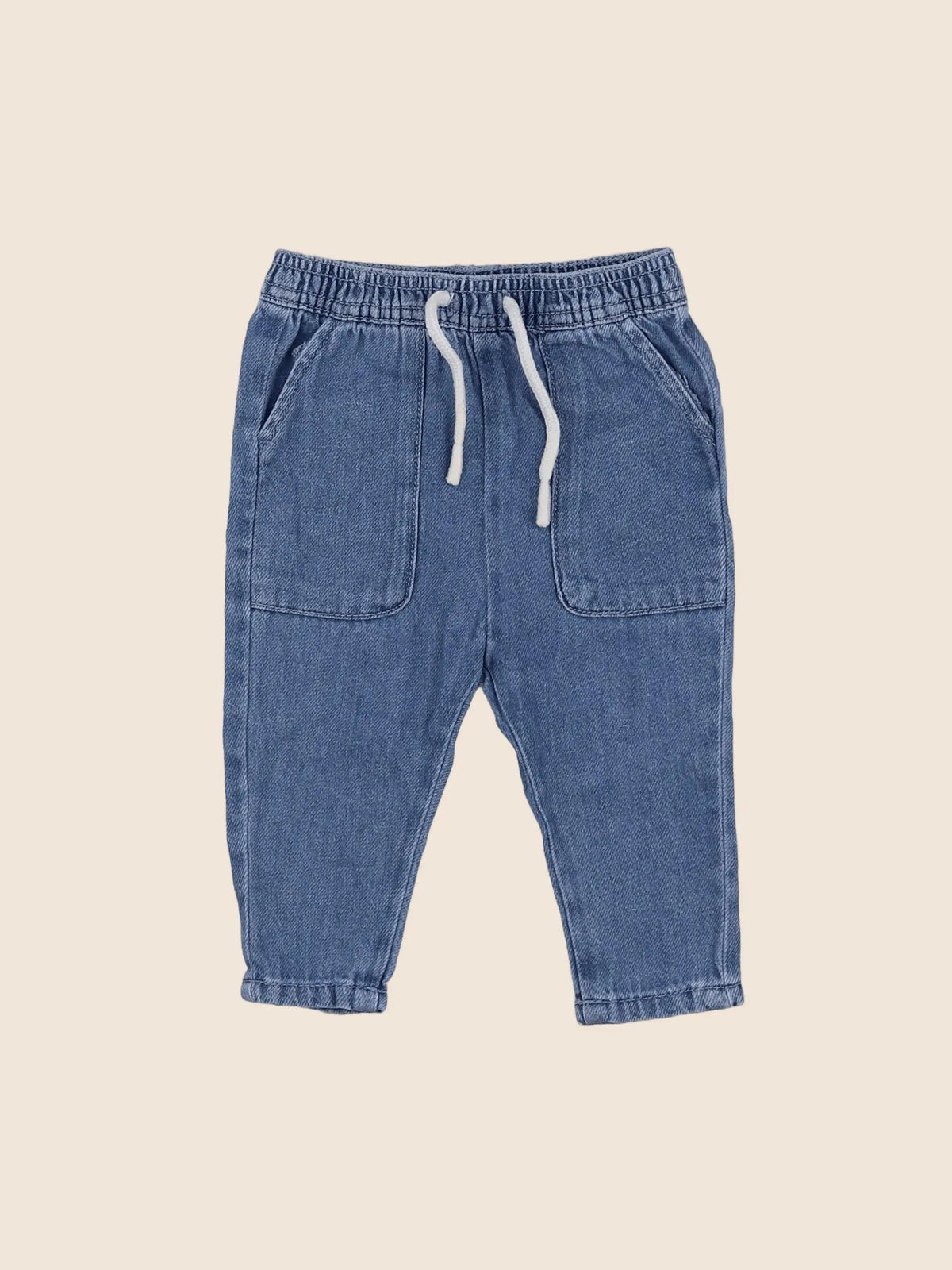 Vertbaudet - pantalon bleu - 6 mois