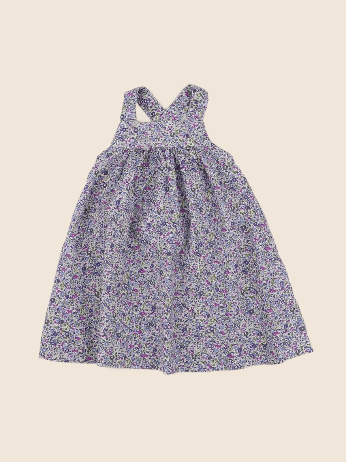 Boutchou - robe violet, bleu - 6 mois