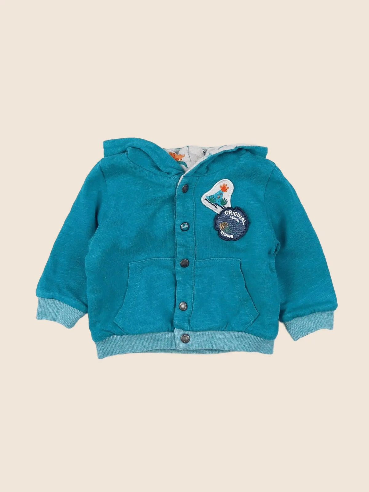 Catimini - sweat réversible bleu - 3 mois