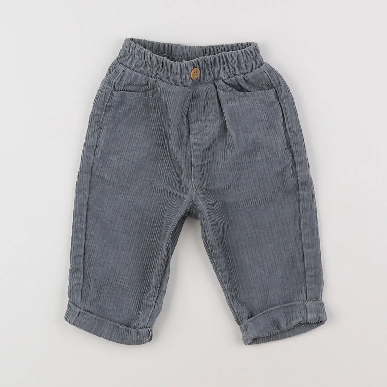 Vertbaudet - pantalon bleu - 3 mois
