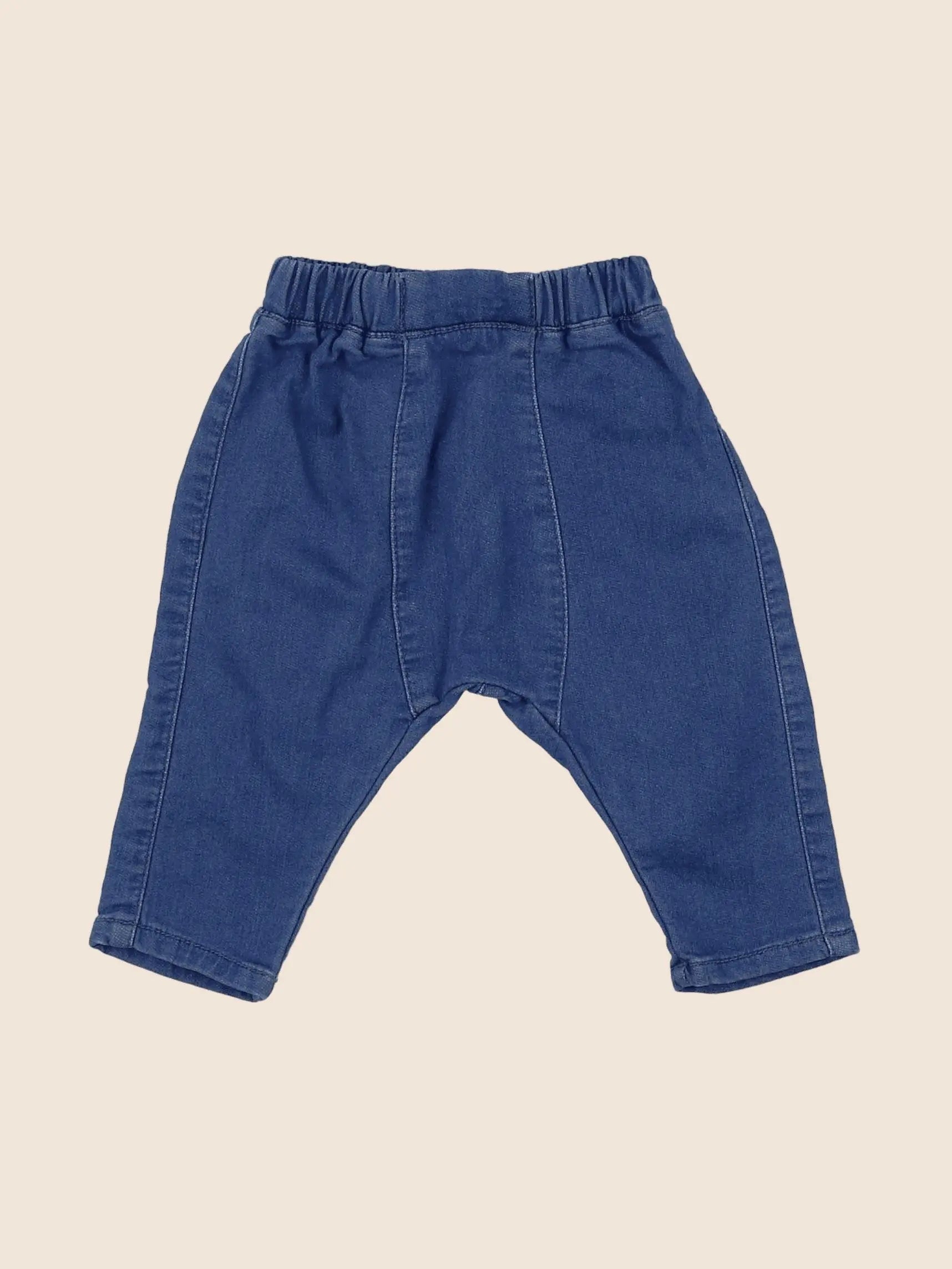 Vertbaudet - pantalon bleu - 3 mois