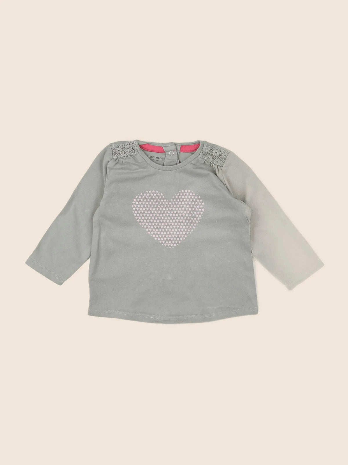 Vertbaudet - tee-shirt vert - 3 mois