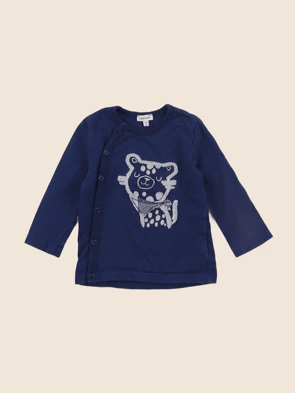 Catimini - tee-shirt bleu - 9 mois