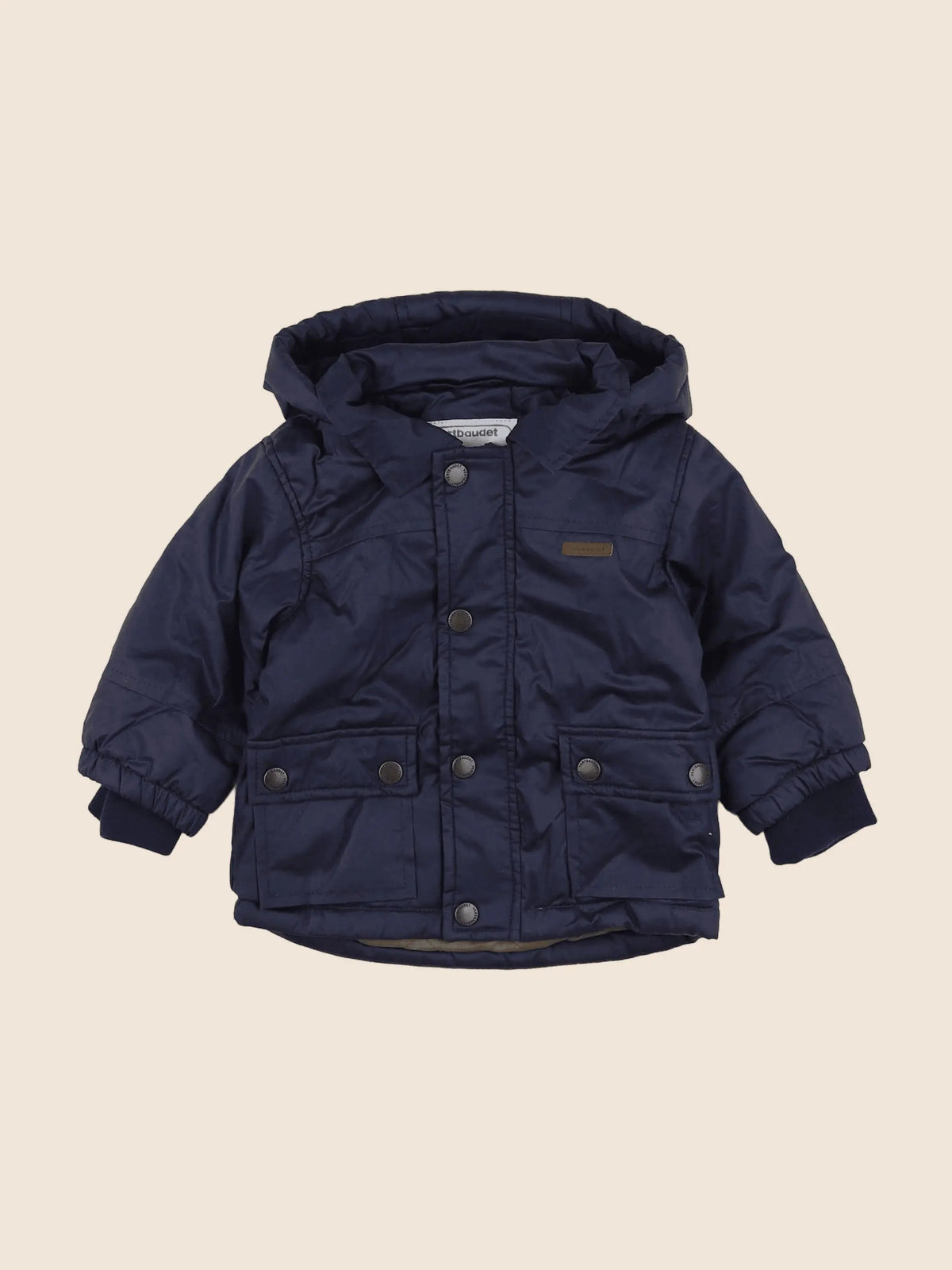 Vertbaudet - parka bleu - 9 mois