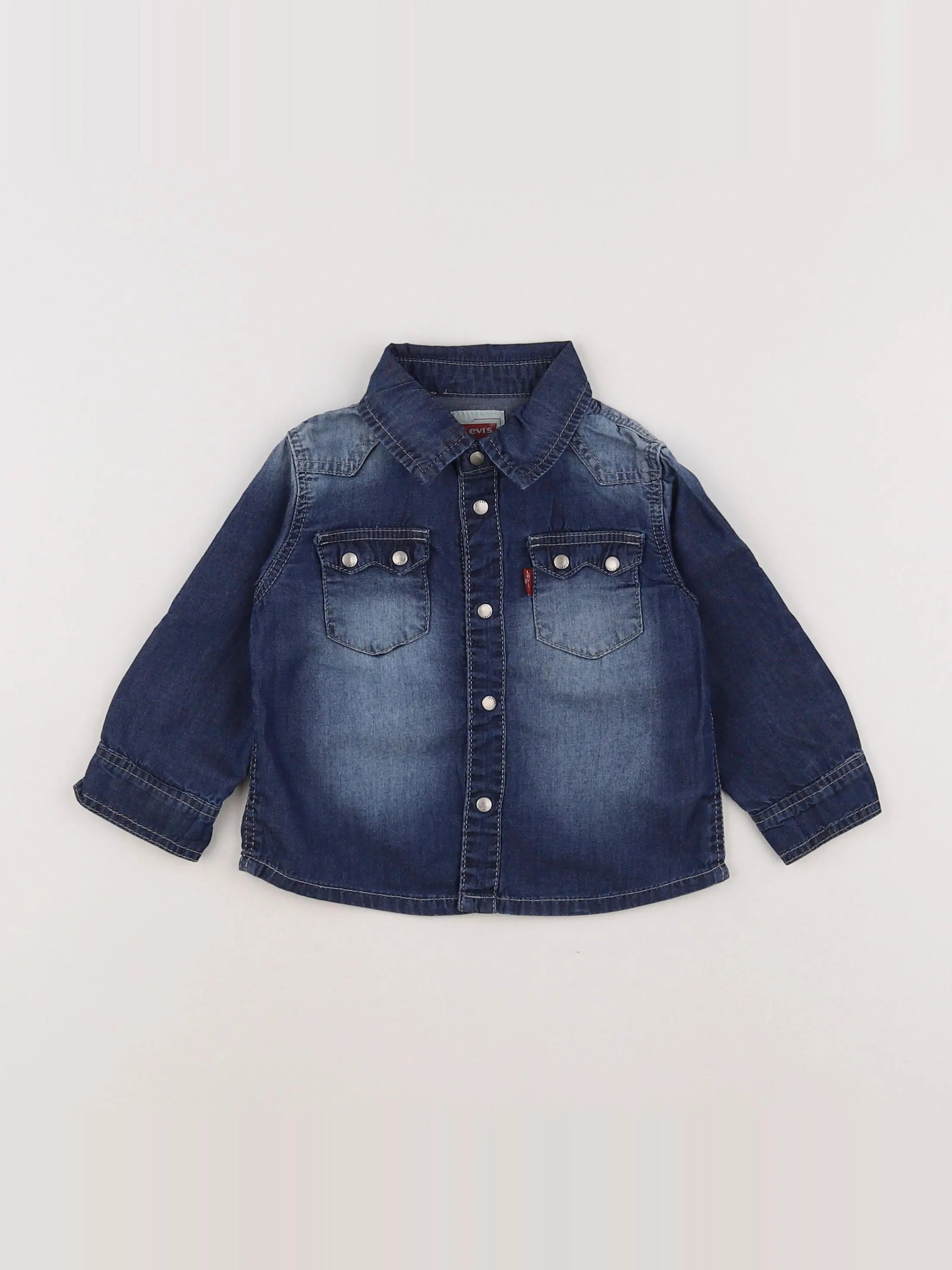 Levi's - chemise bleu - 12 mois