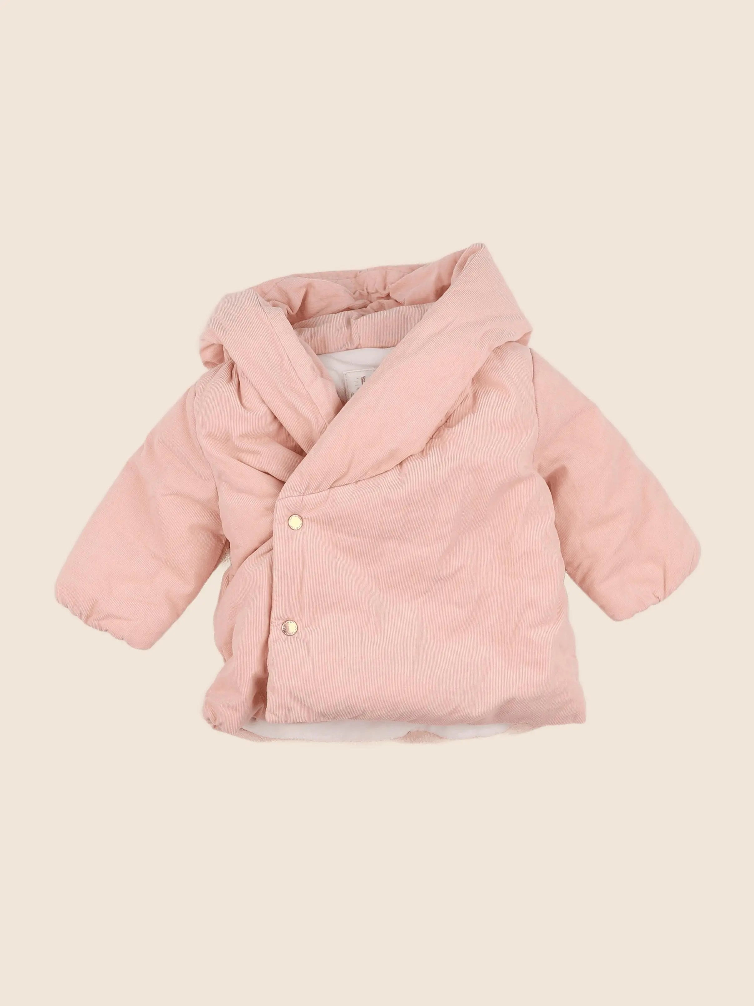 Vertbaudet - manteau rose - 6 mois