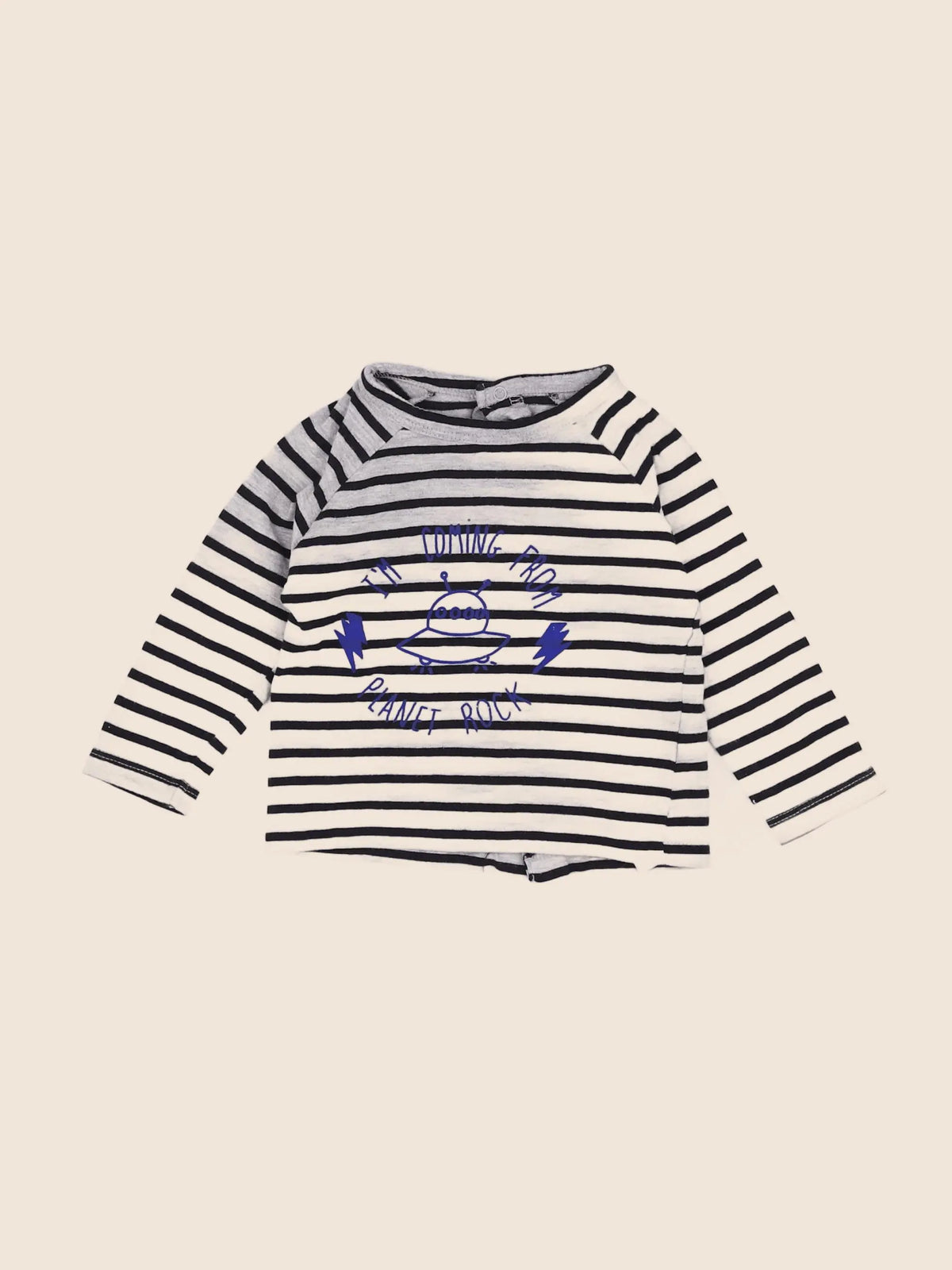 Vertbaudet - tee-shirt bleu - 6 mois