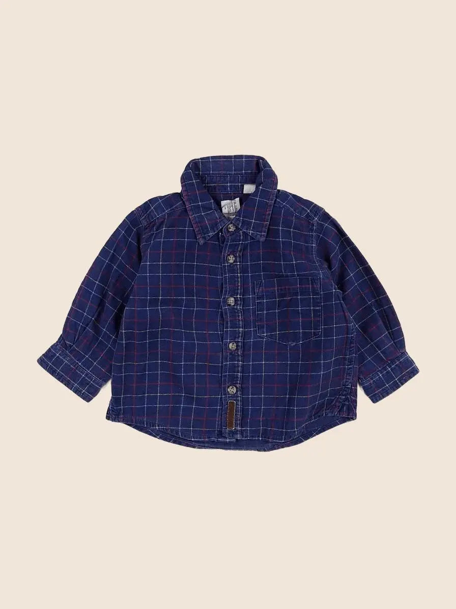 GAP - chemise bleu - 12/18 mois