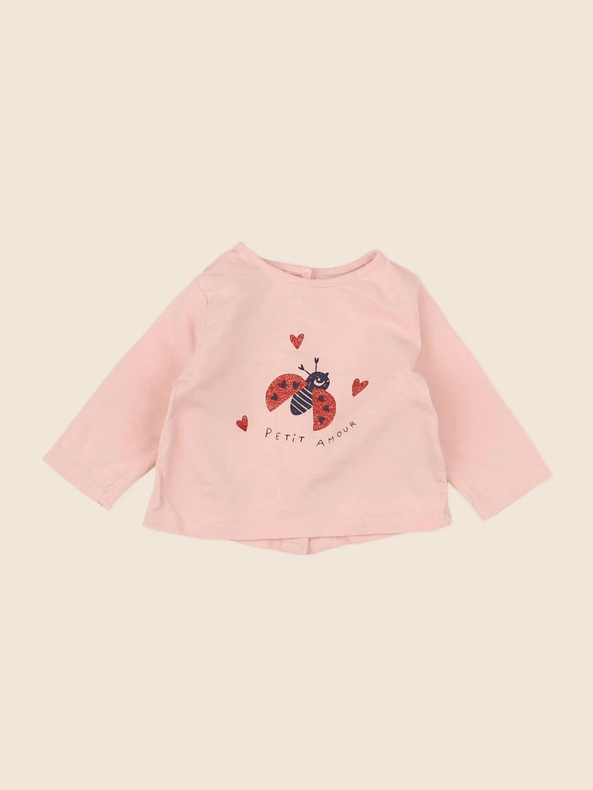 Vertbaudet - tee-shirt rose - 3 mois
