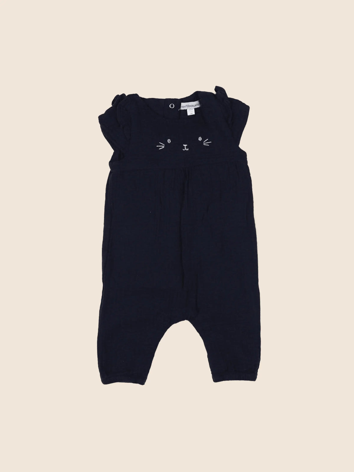 Vertbaudet - combinaison bleu - 3 mois