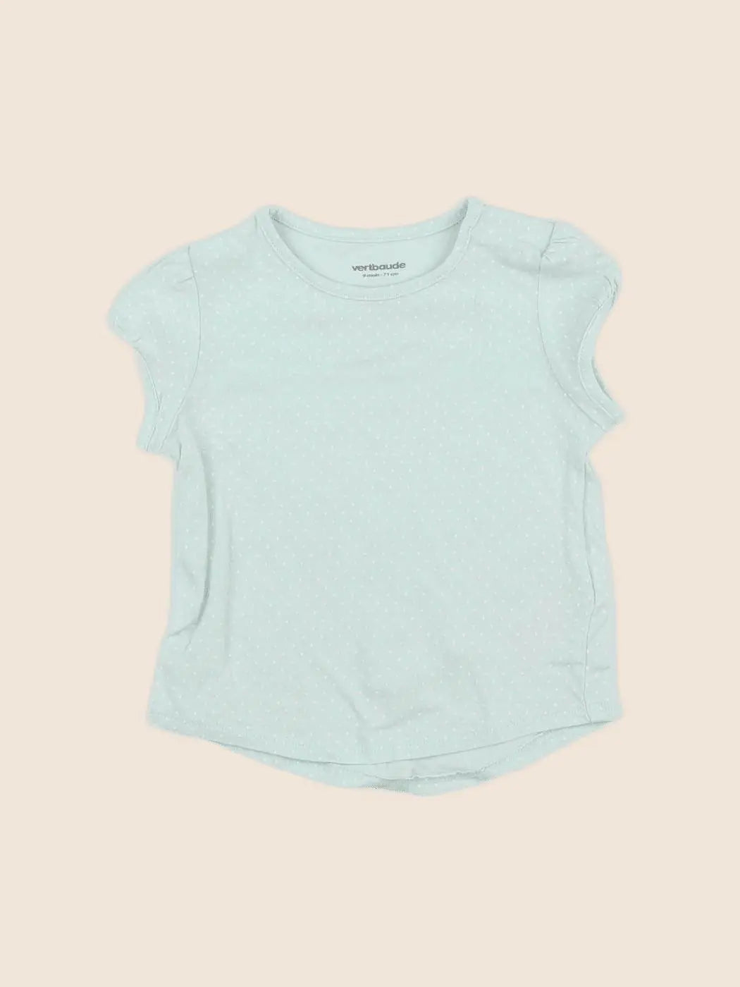 Vertbaudet - tee-shirt bleu - 9 mois