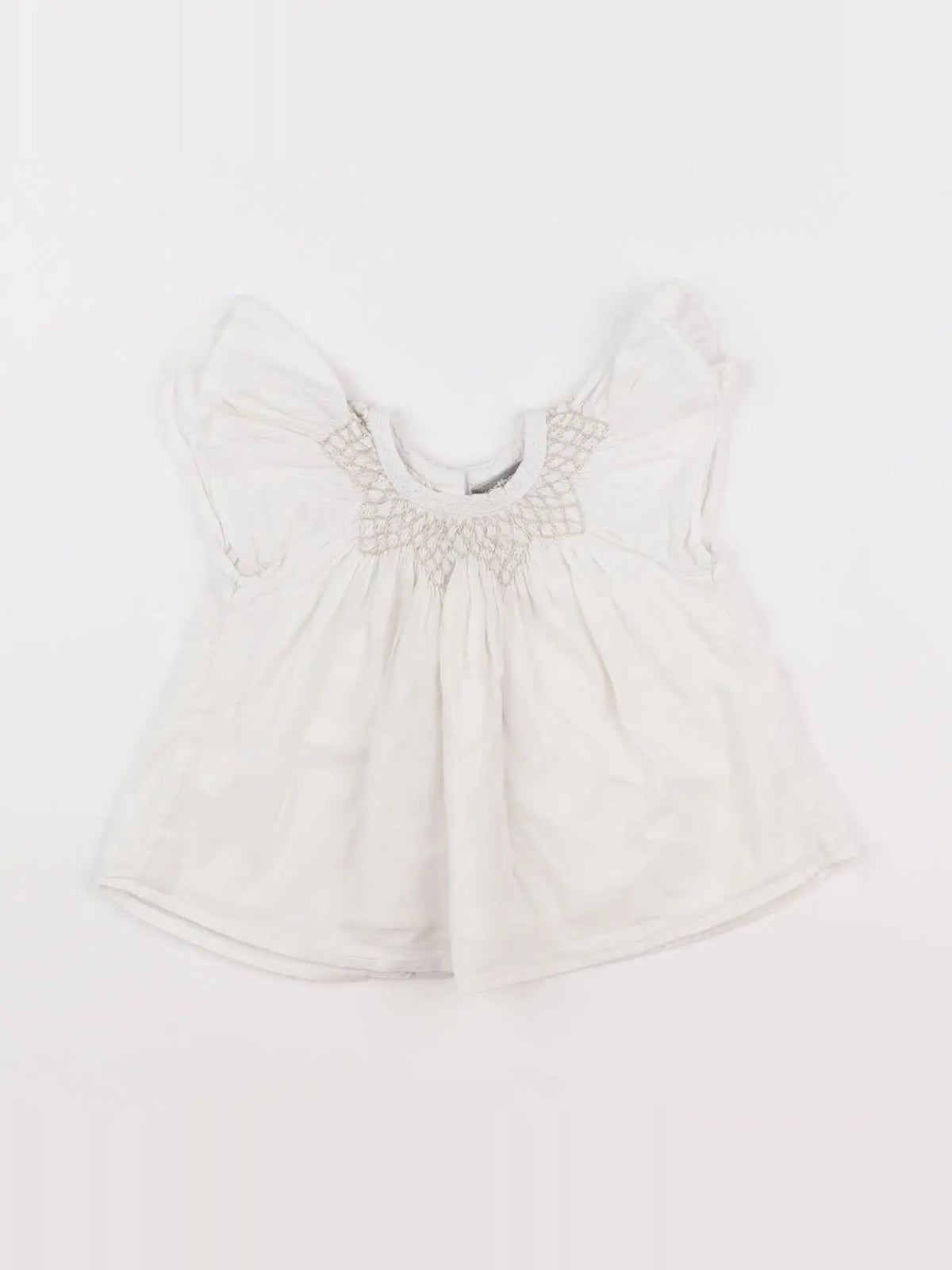 Vertbaudet - blouse blanc - 9 mois