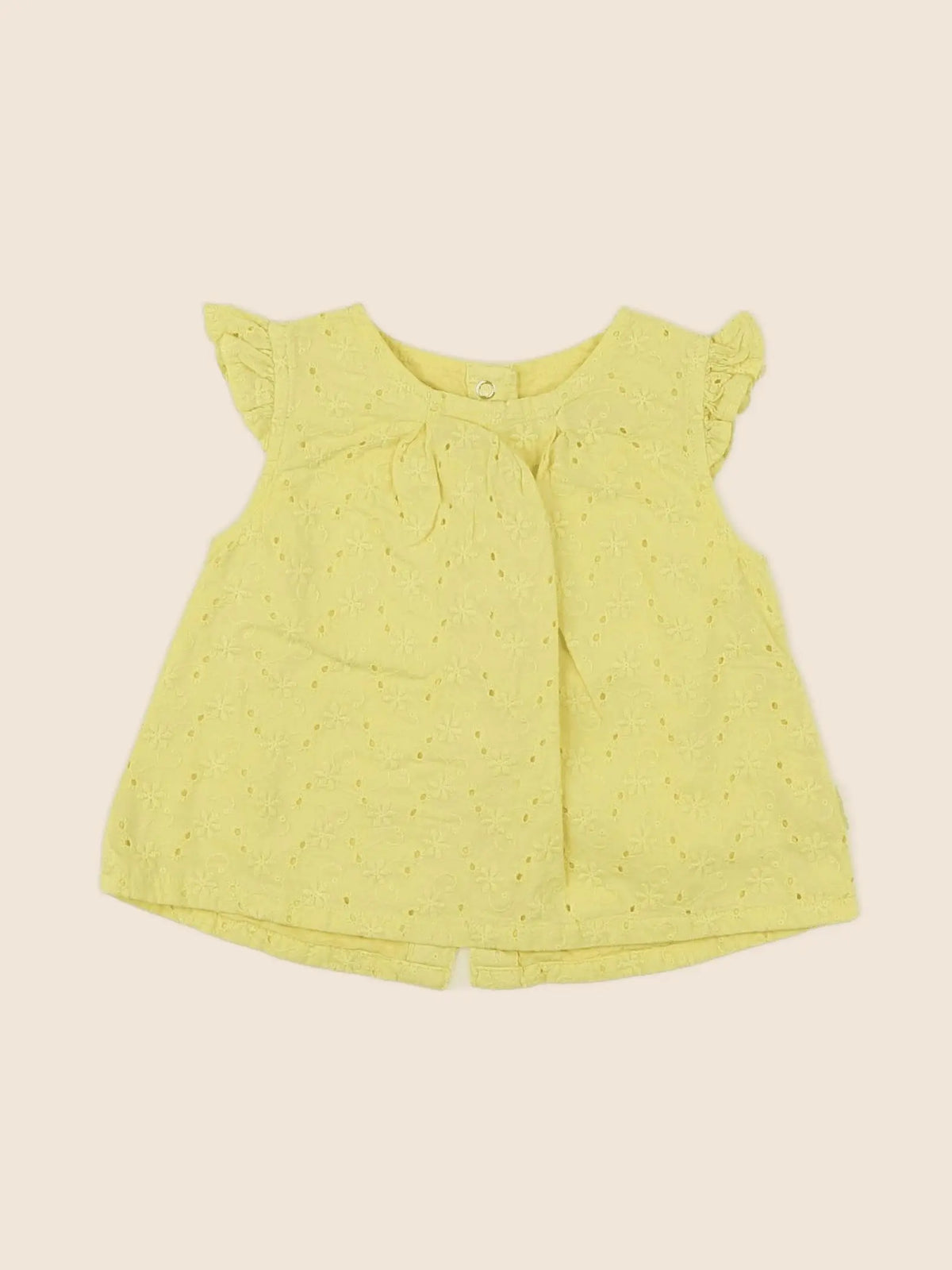 Vertbaudet - blouse jaune - 6 mois