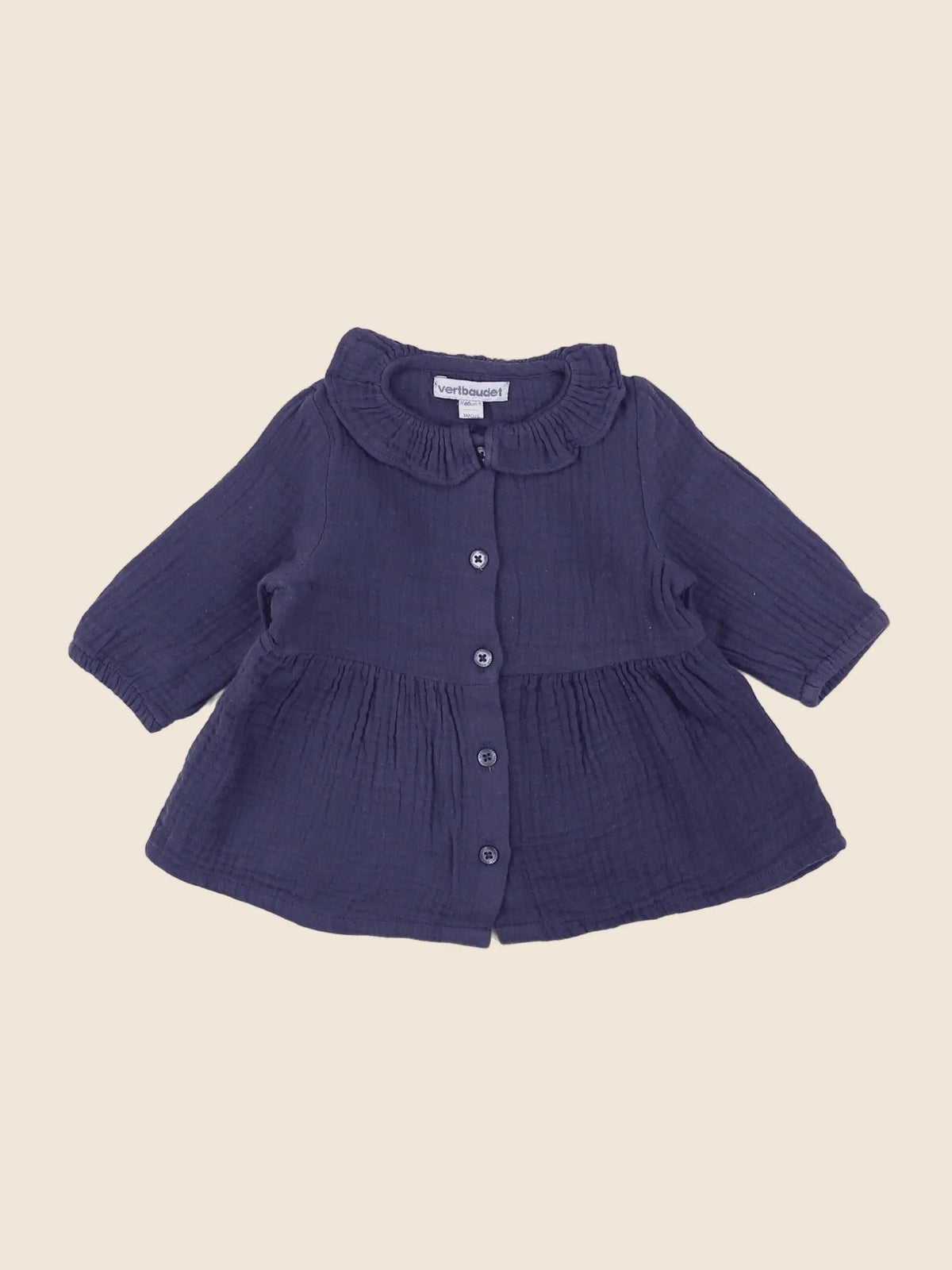 Vertbaudet - robe bleu - 3 mois