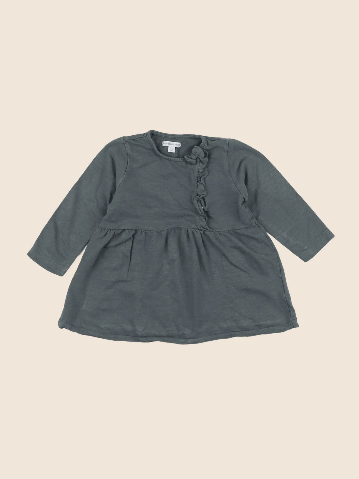 Vertbaudet - robe vert - 2 ans
