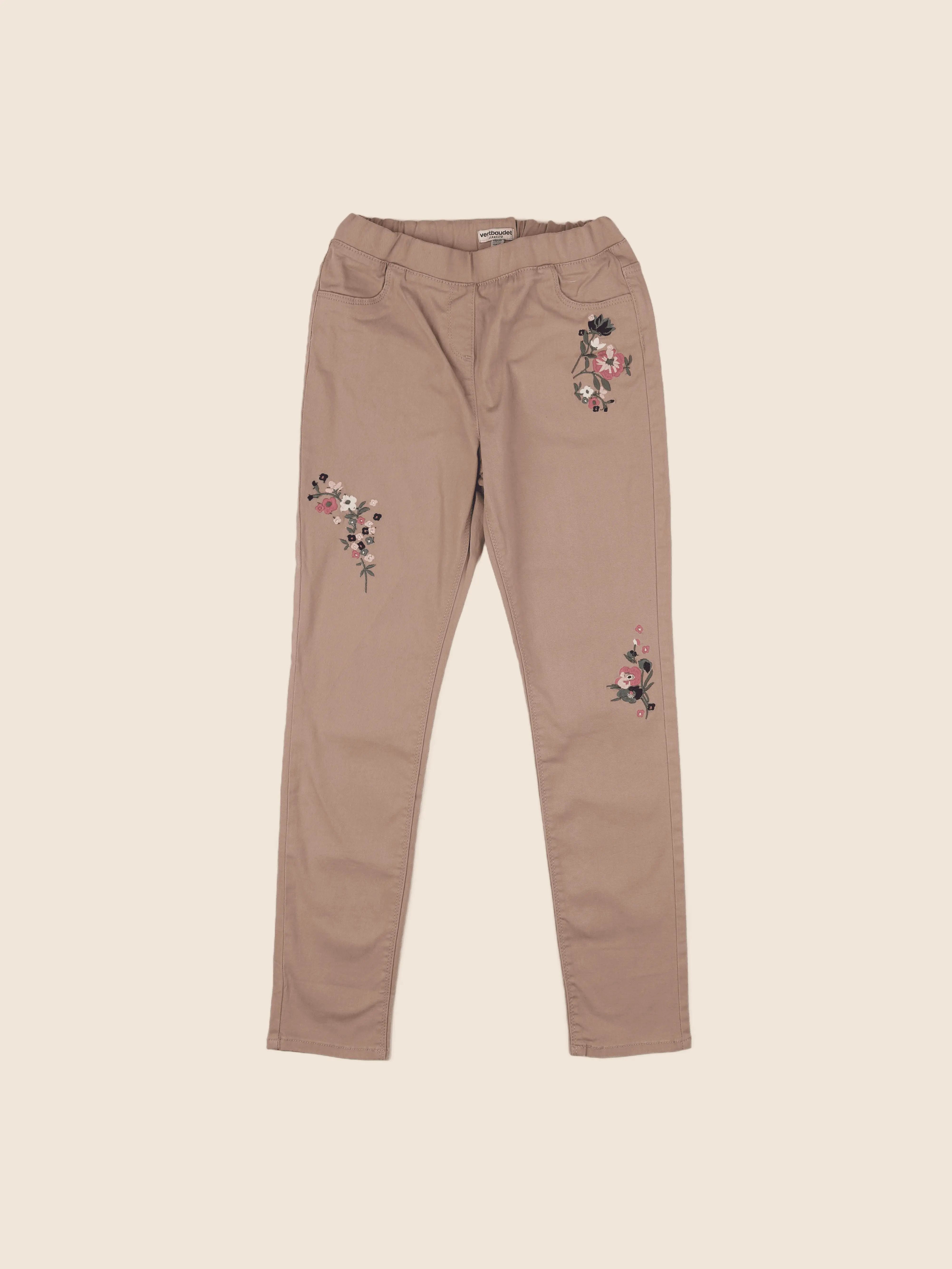 Vertbaudet - jegging beige - 12 ans