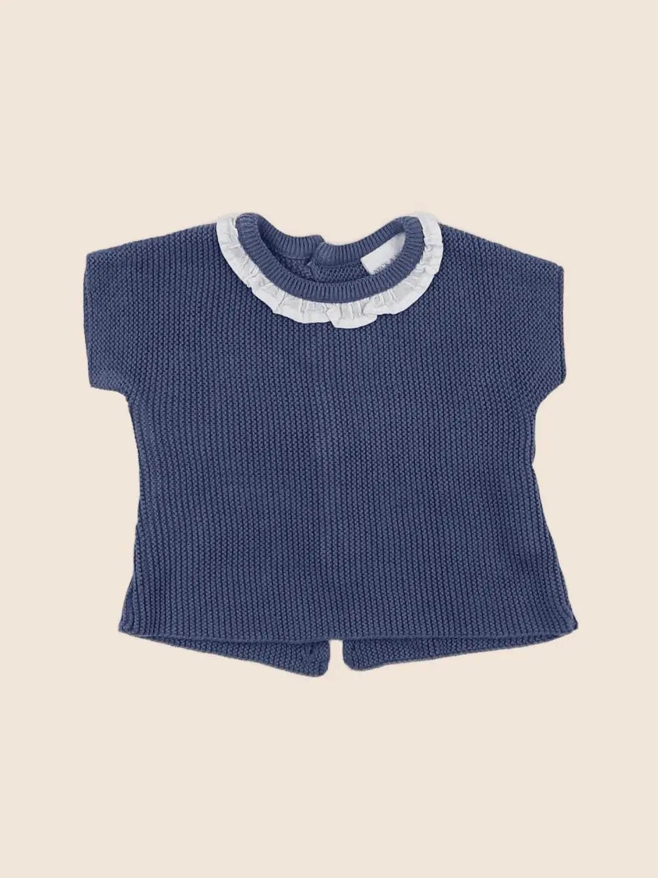 Neck & Neck - tee-shirt bleu - 6/12 mois