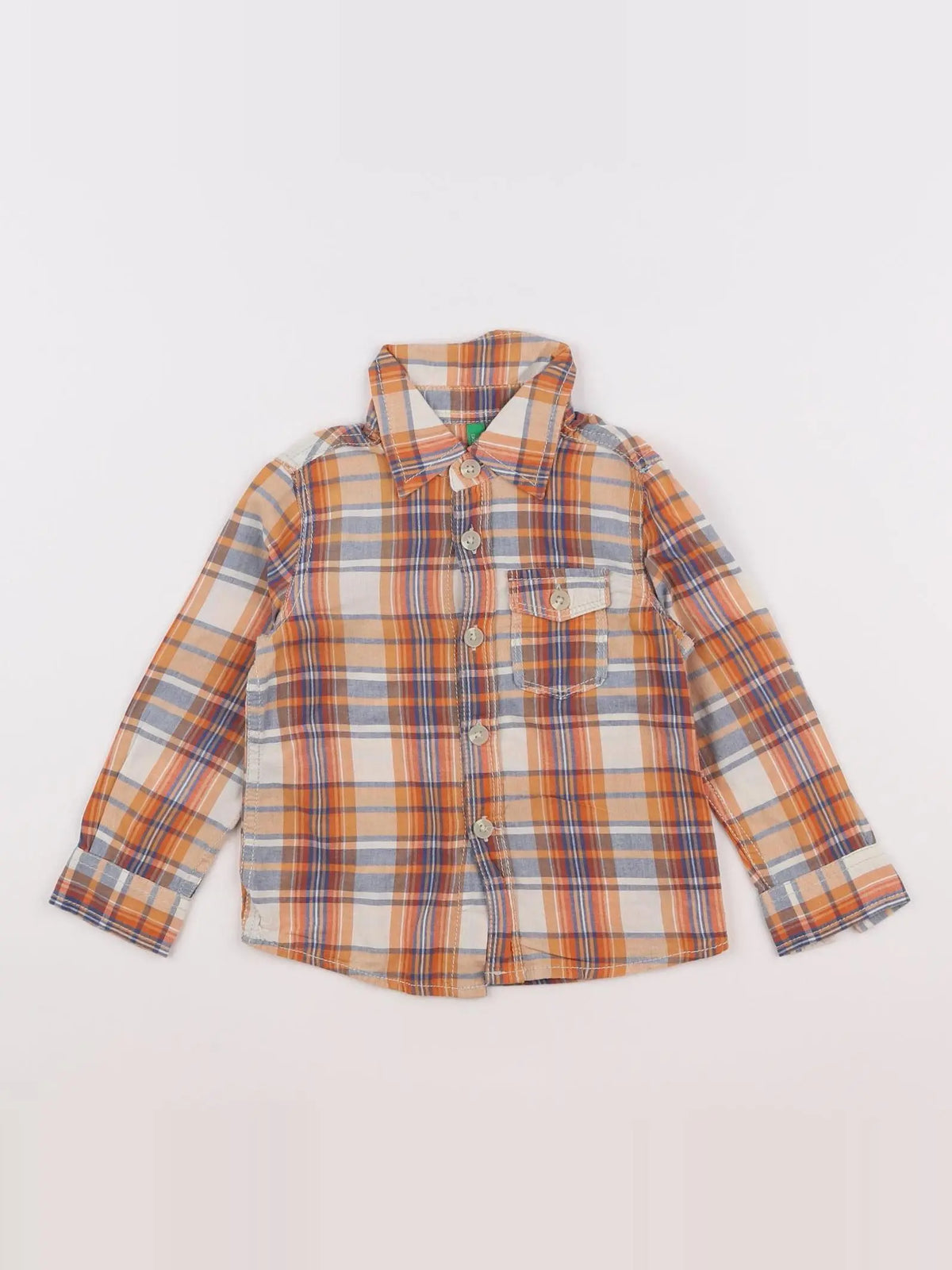 Benetton - chemise multicolore - 12 mois