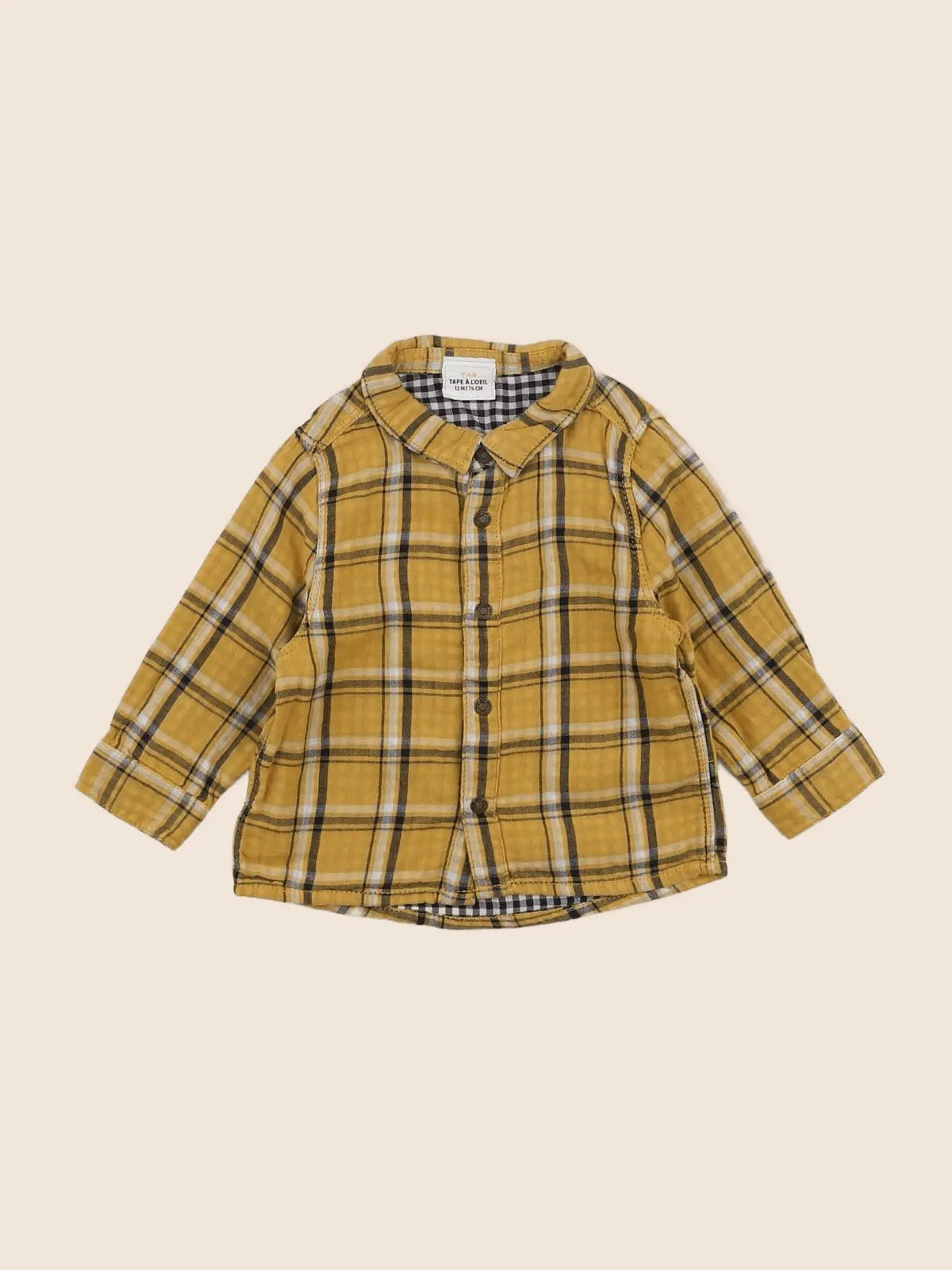Tape à l'oeil - chemise jaune - 12 mois