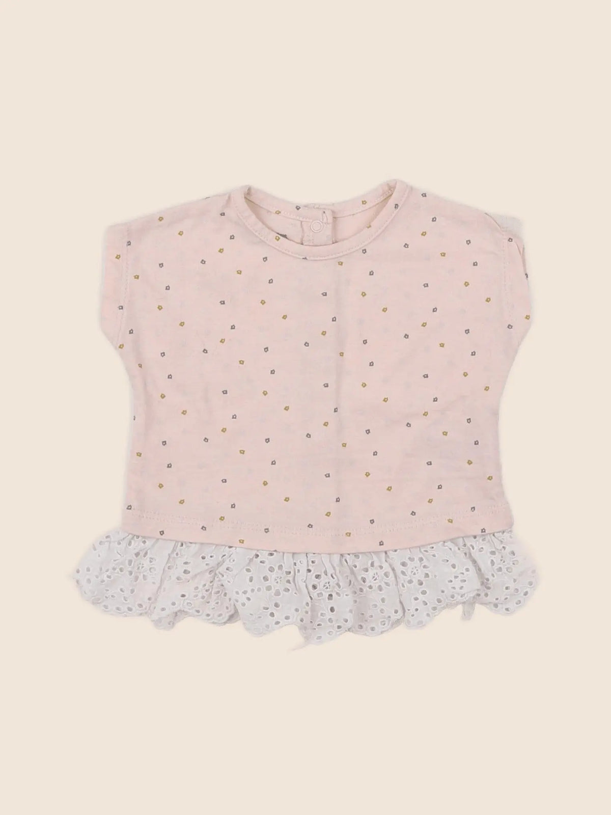 Vertbaudet - tee-shirt rose - 3 mois