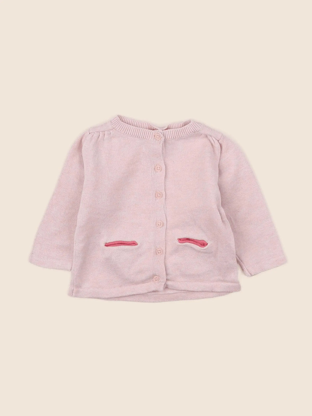 Tape à l'oeil - gilet rose - 3 mois