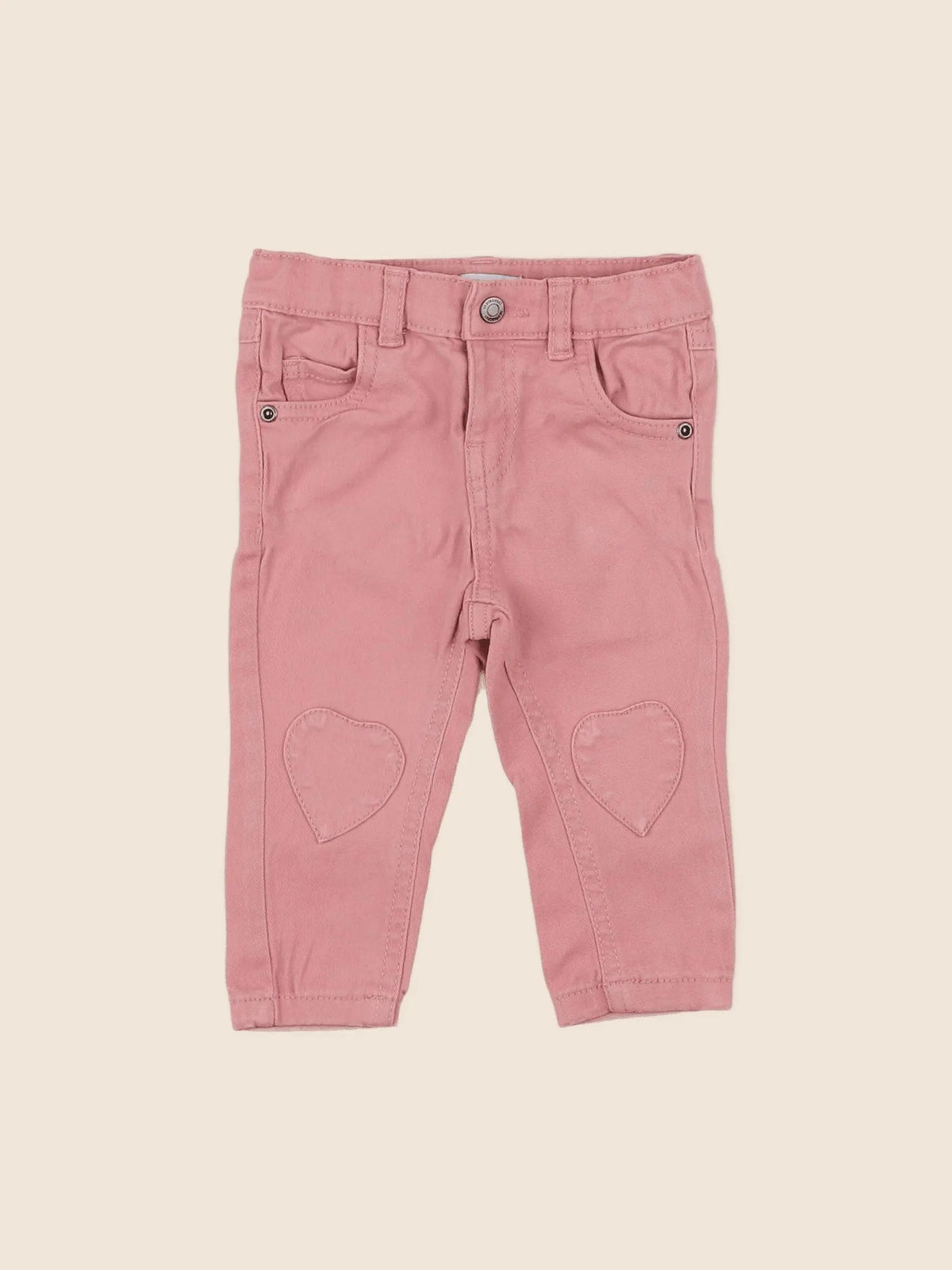 Vertbaudet - jean rose - 6 mois