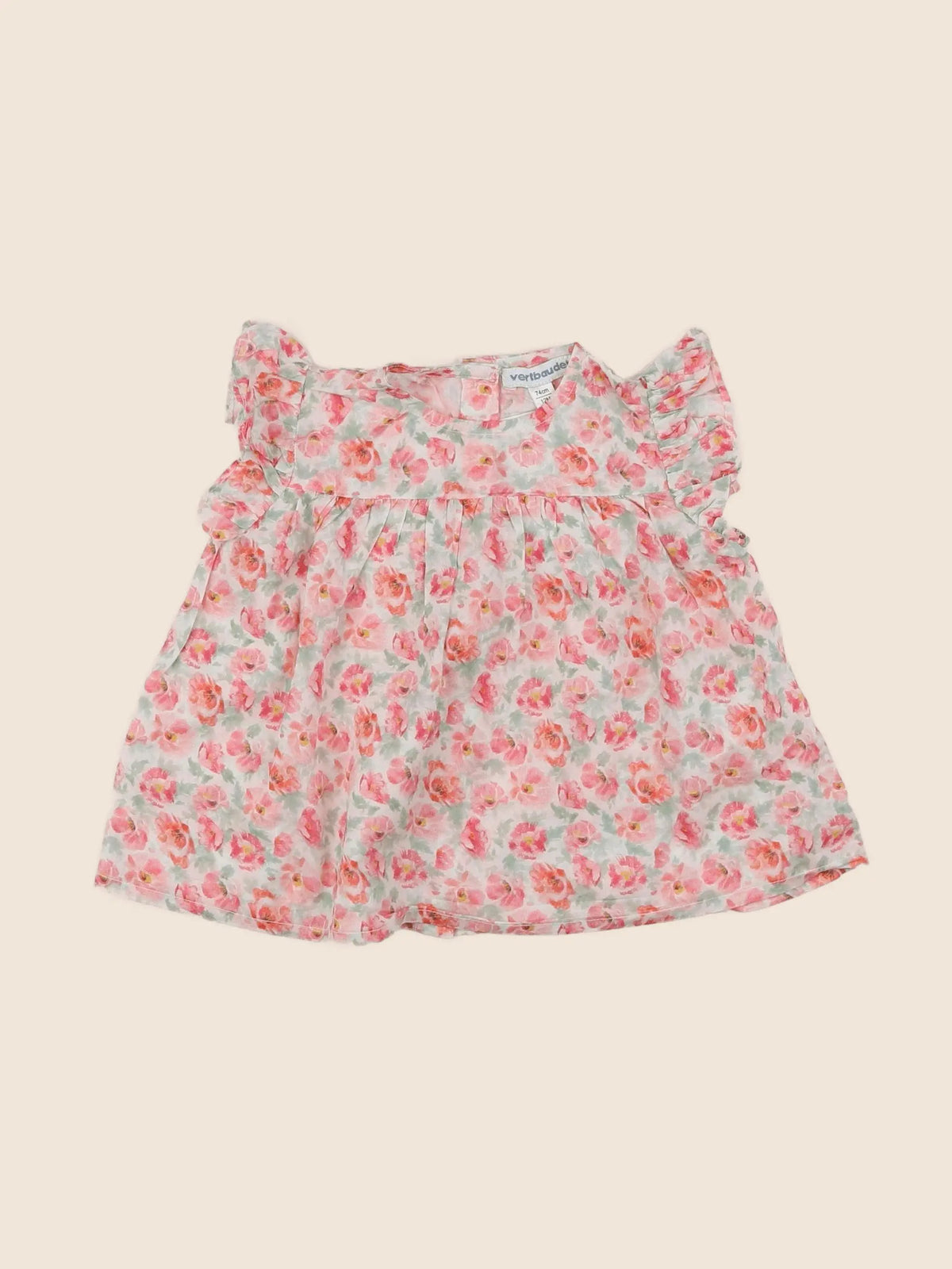Vertbaudet - blouse multicolore - 12 mois