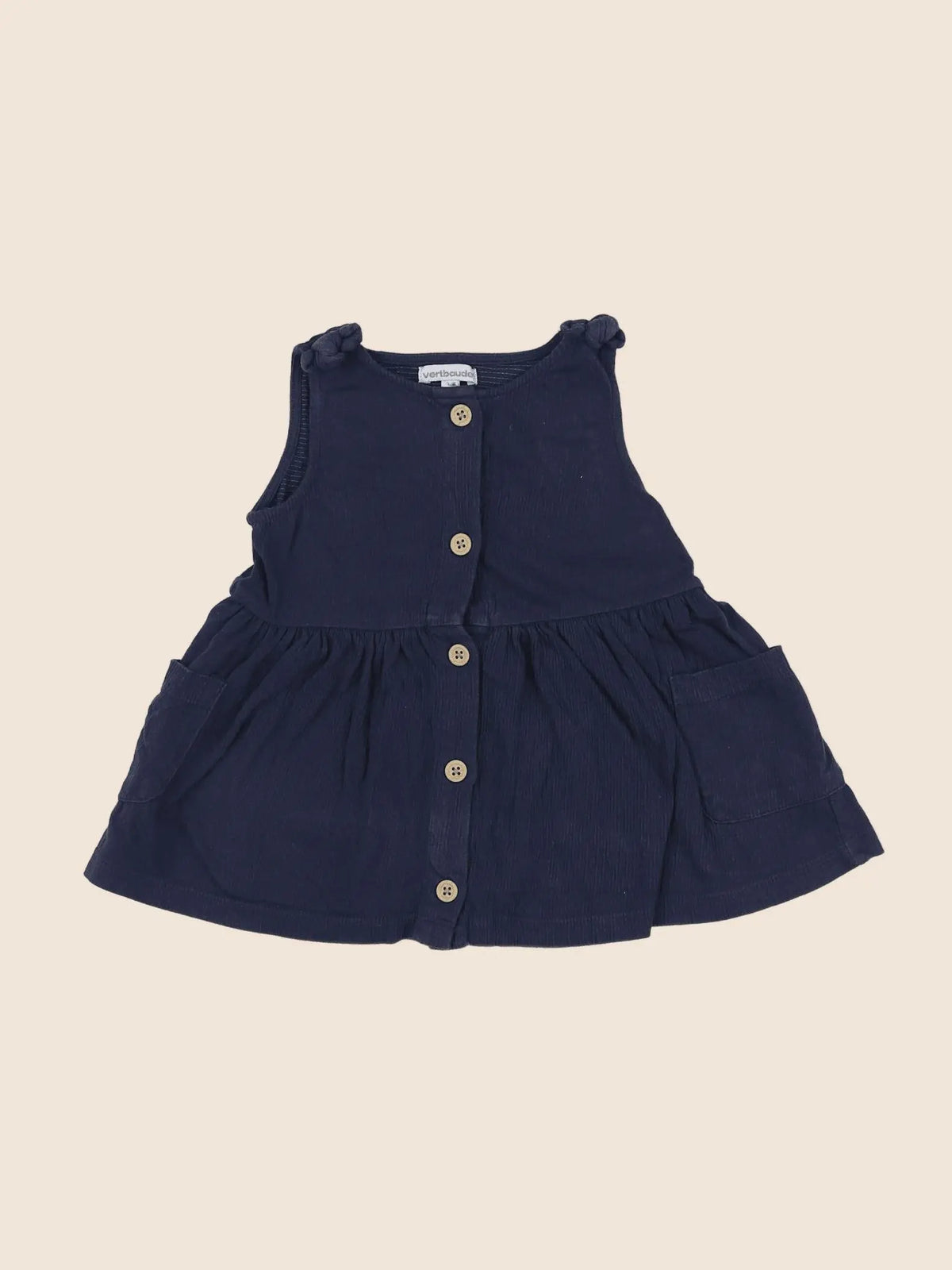 Vertbaudet - robe bleu - 12 mois