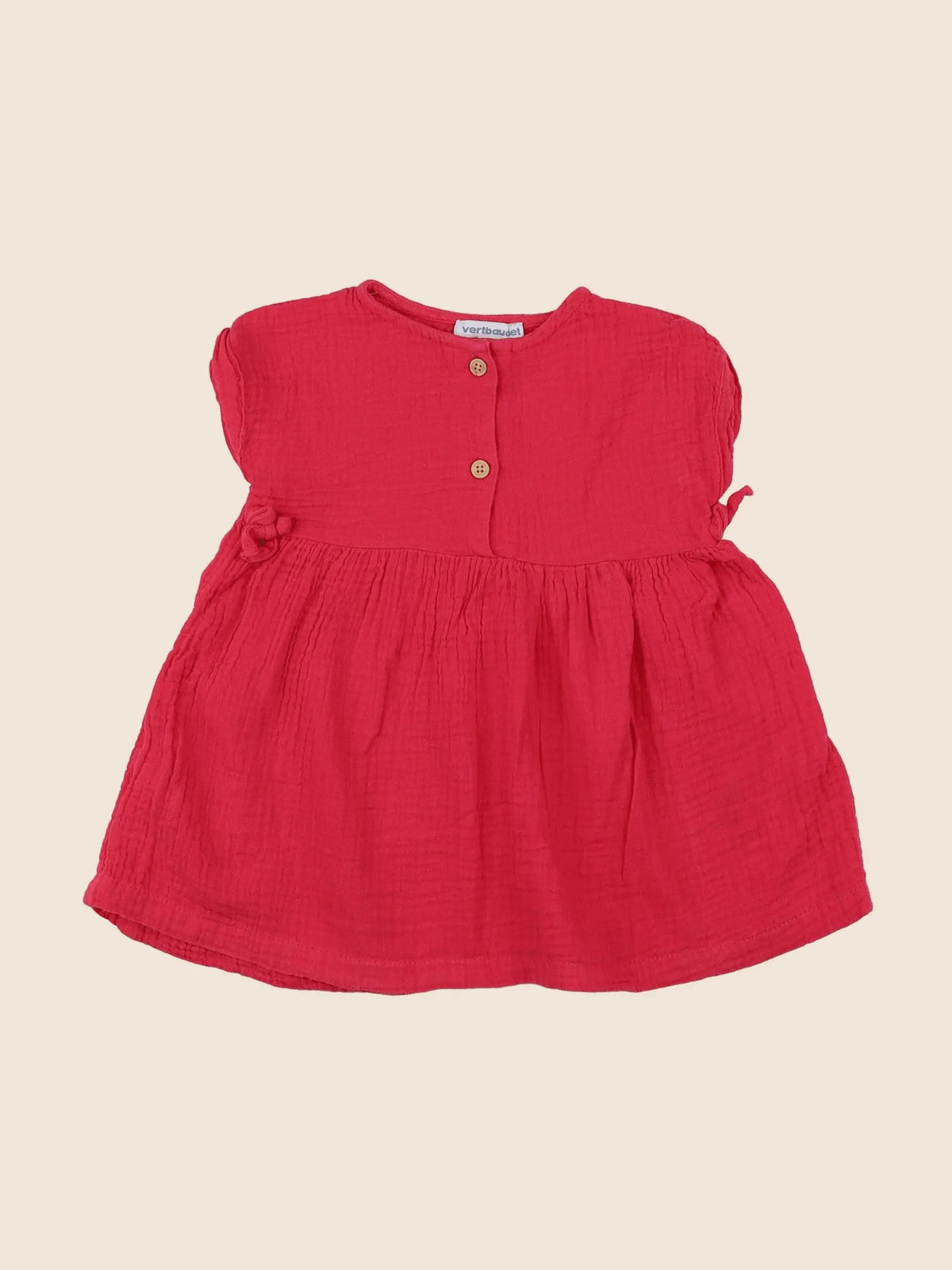 Vertbaudet - robe rose - 12 mois