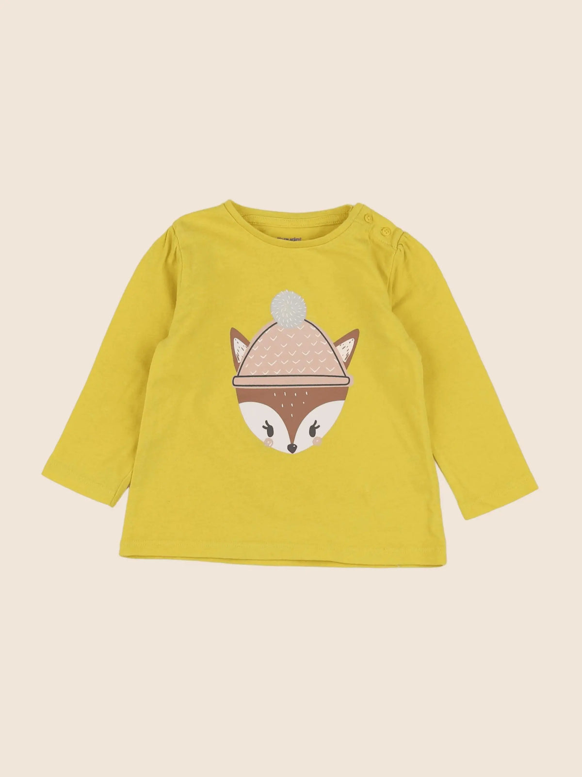Vertbaudet - tee-shirt jaune - 12 mois