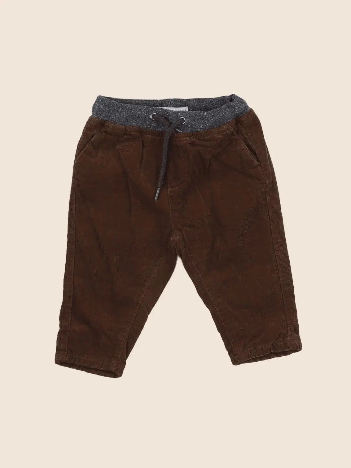 Vertbaudet - pantalon marron - 6 mois