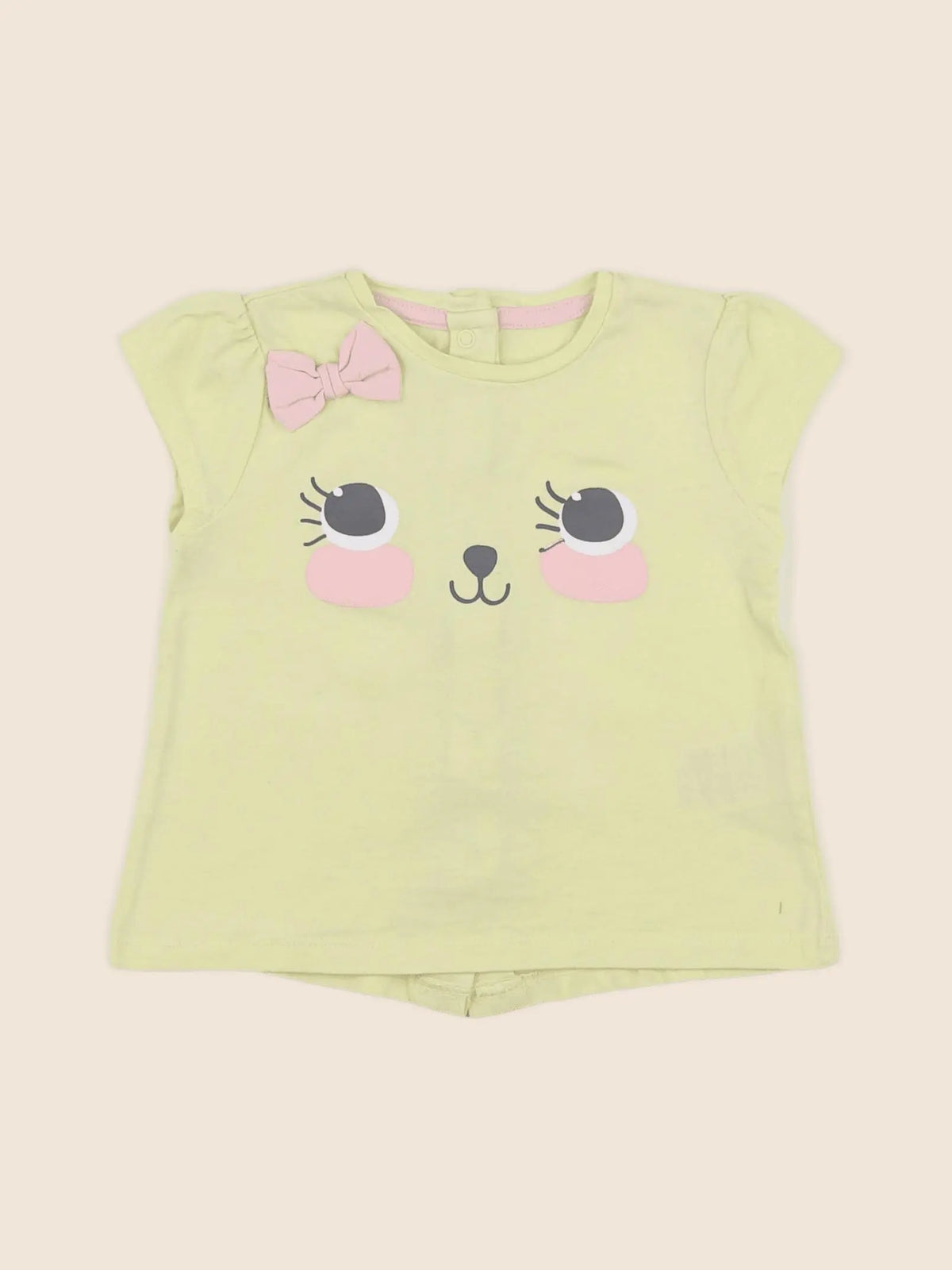 Vertbaudet - tee-shirt jaune - 9 mois