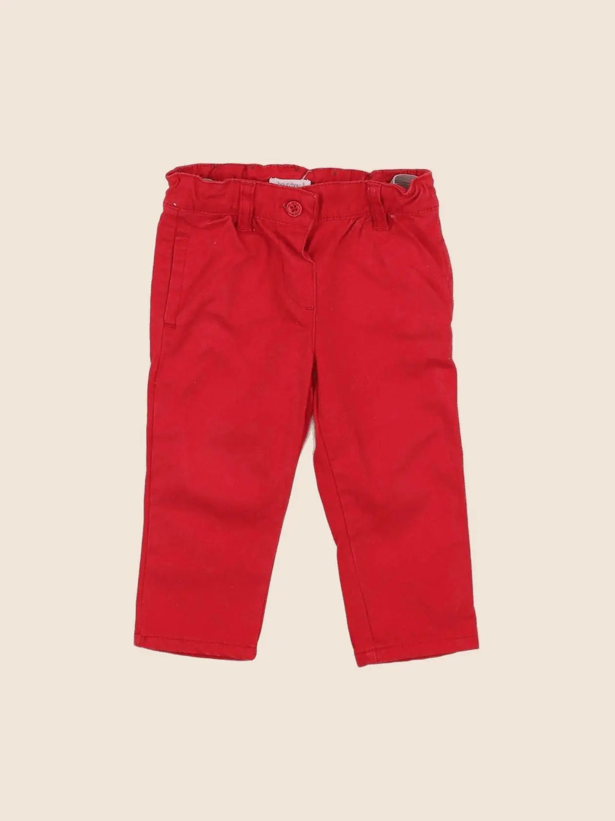 Boutchou - pantalon rouge - 6 mois
