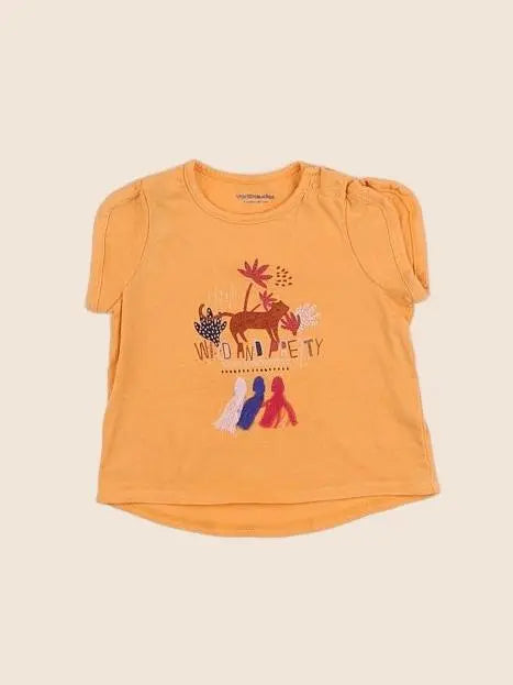 Vertbaudet - tee-shirt orange - 3 mois