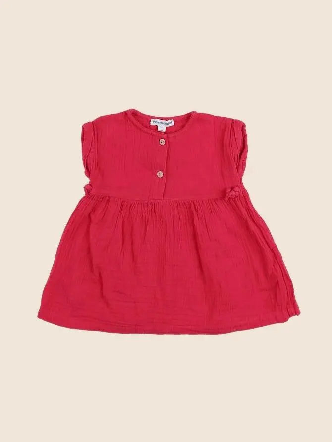 Vertbaudet - robe rose - 9 mois
