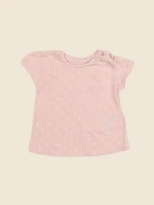 Vertbaudet - tee-shirt rose - 6 mois