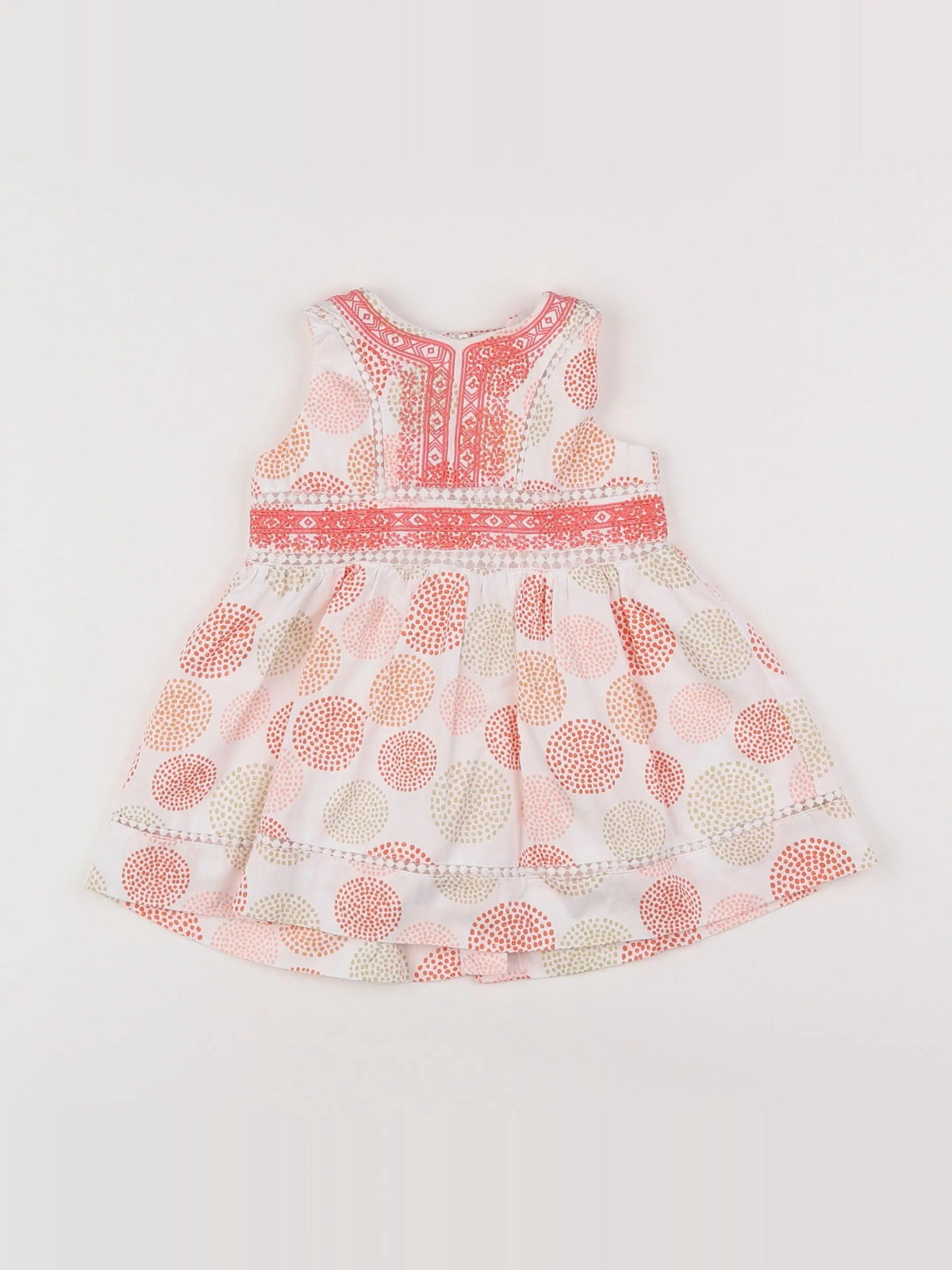 Vertbaudet - robe blanc - 6 mois